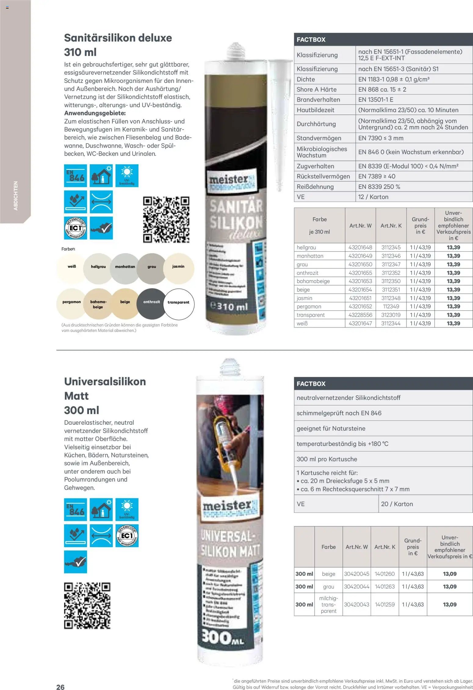 Lagerhaus  Meister Katalog 2026