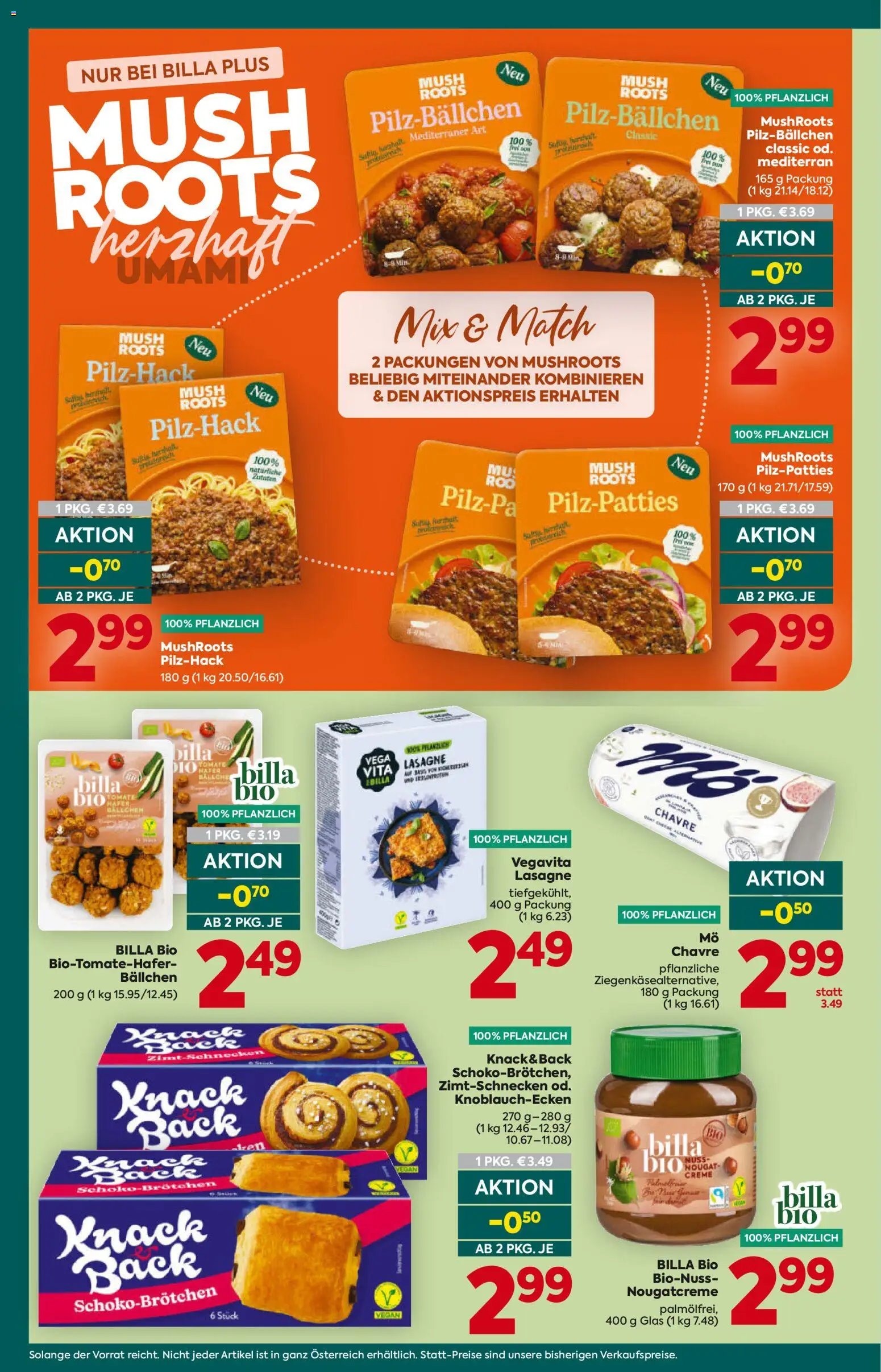 Billa Plus Flugblatt - Burgenland