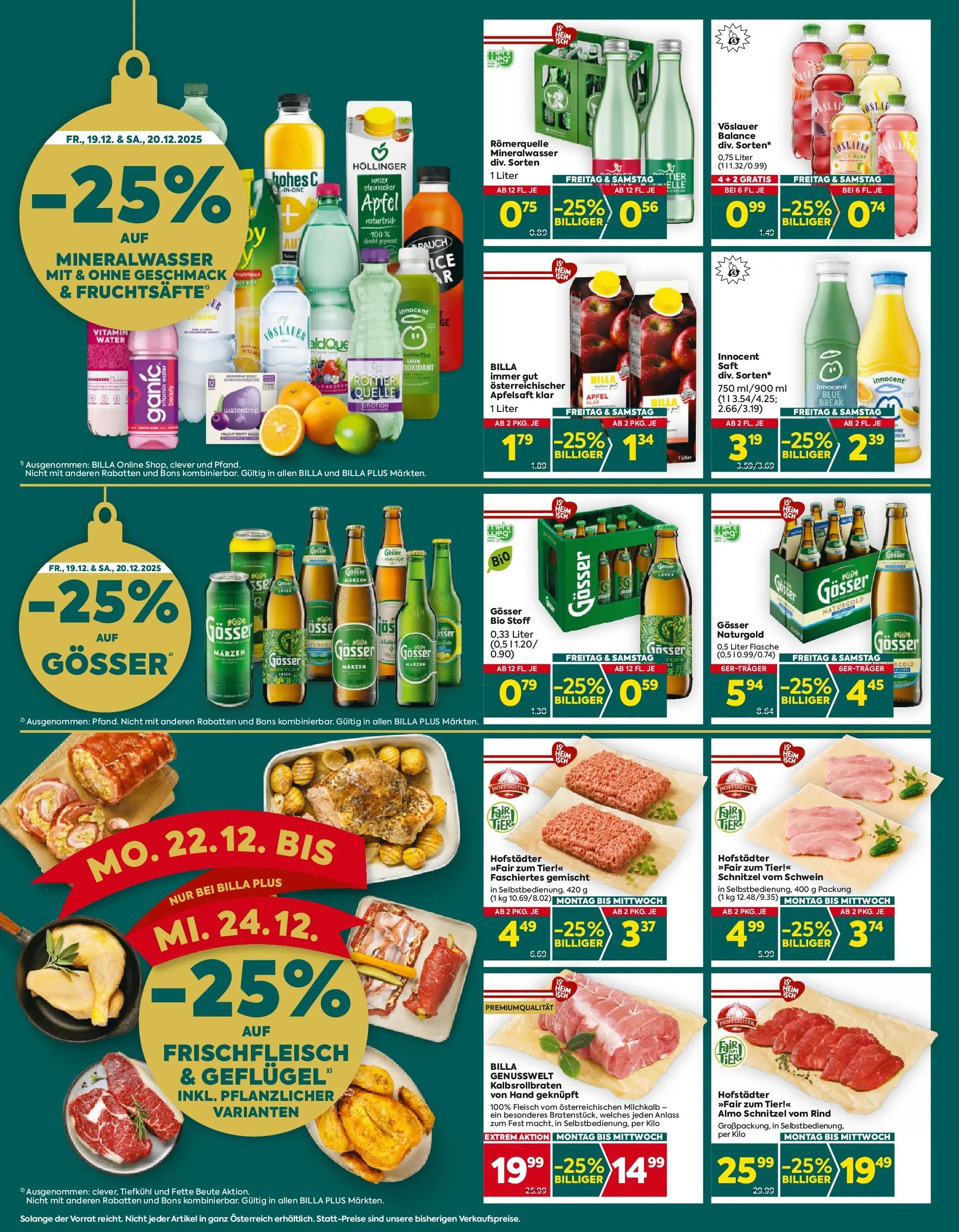 Billa Plus Flugblatt - Burgenland