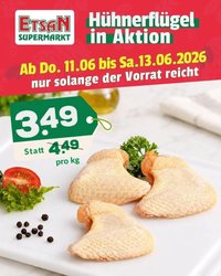 Hühnerflügel in Aktion
