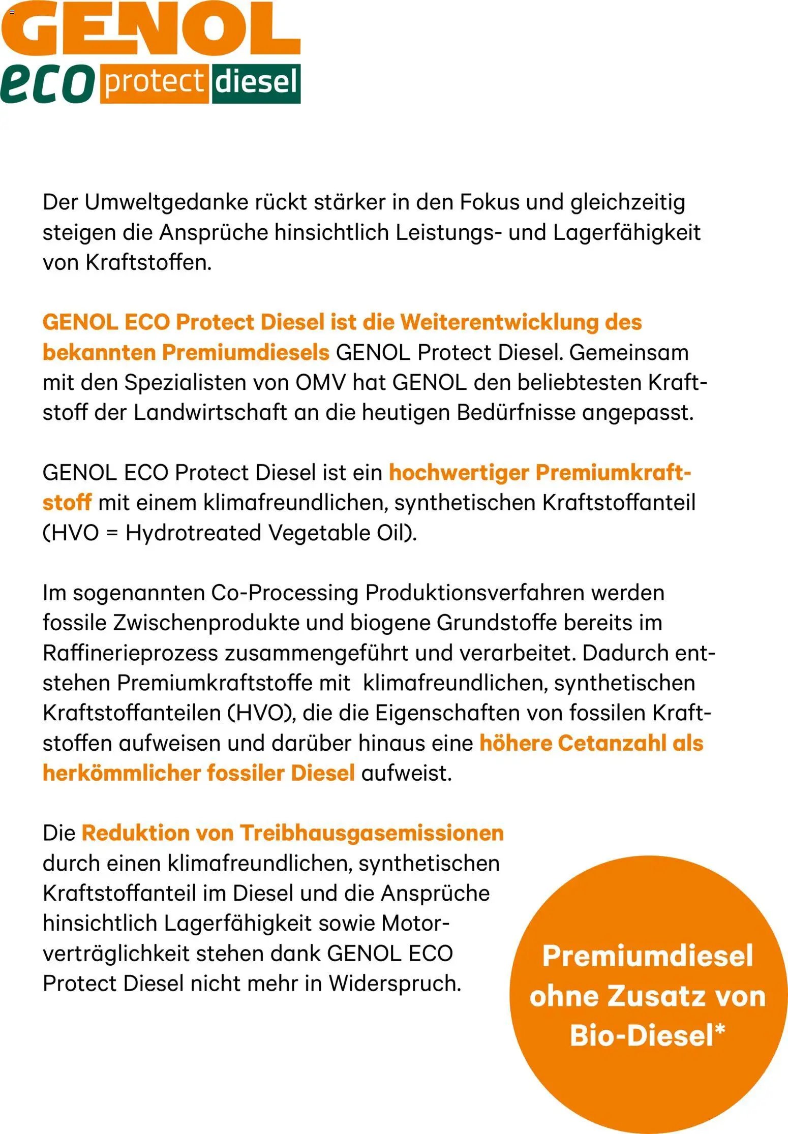 Lagerhaus Genol EcoProtectDiesel