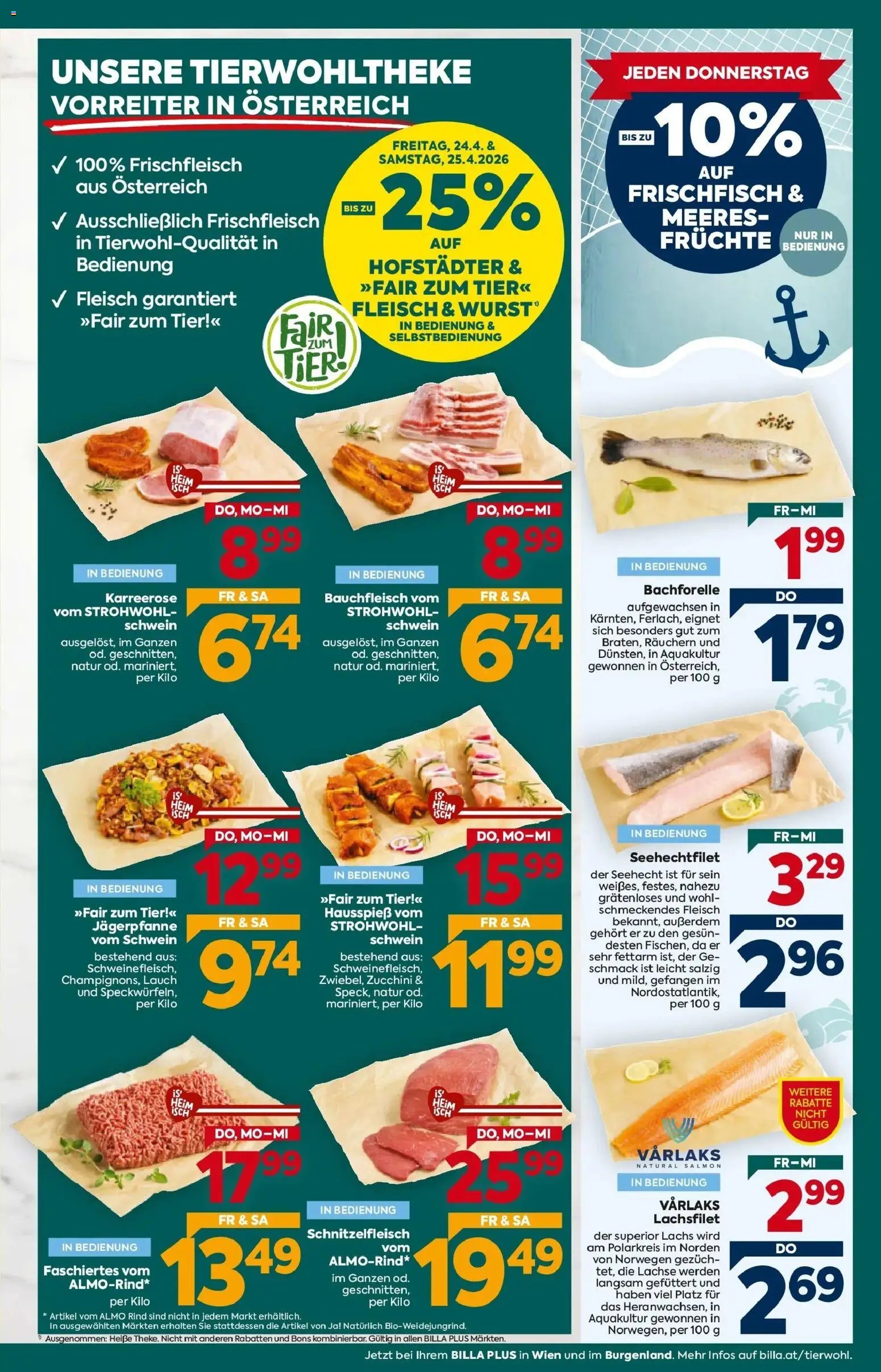 Billa Plus Flugblatt - Burgenland