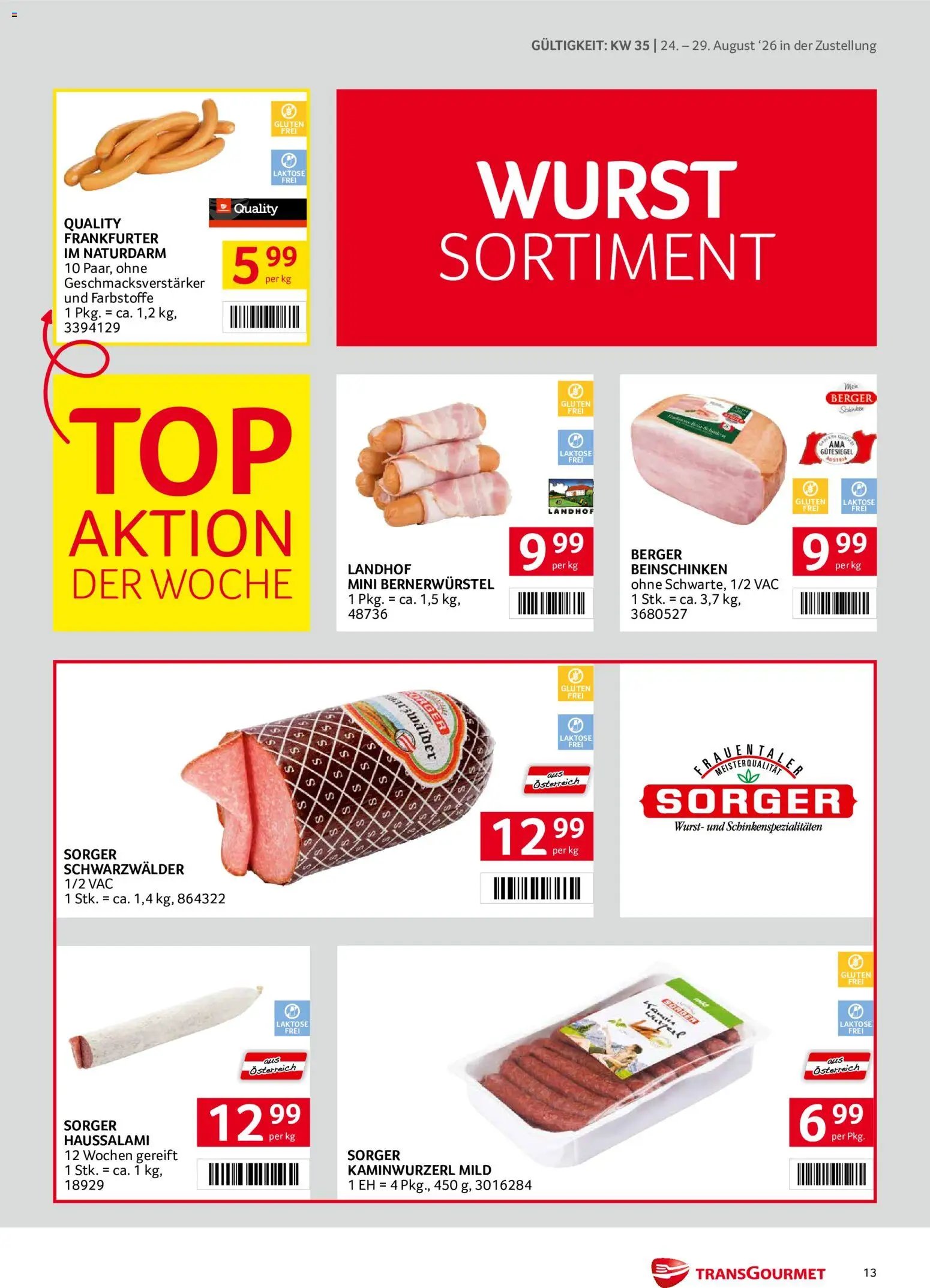 Transgourmet Zustellaktion