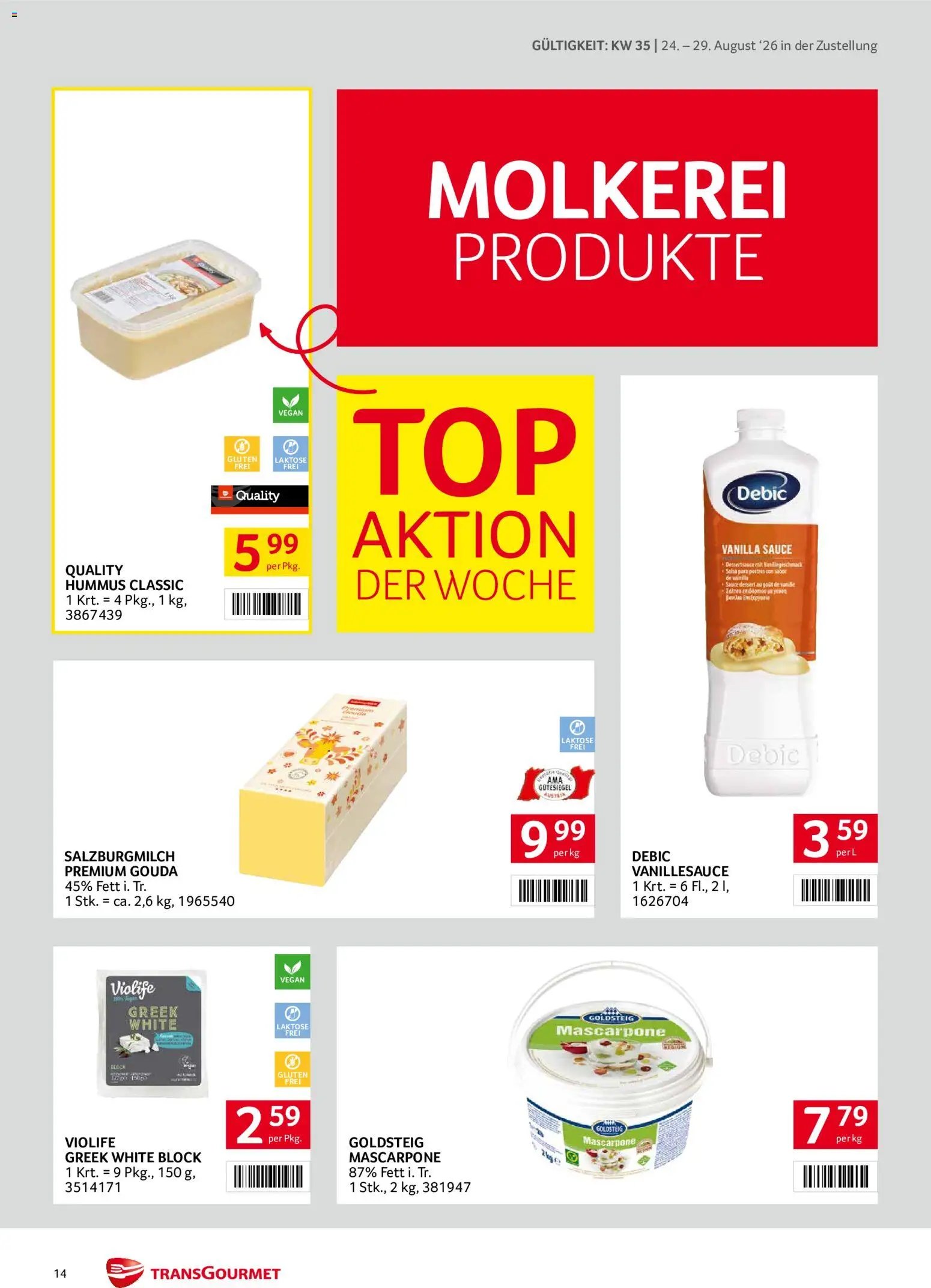 Transgourmet Zustellaktion