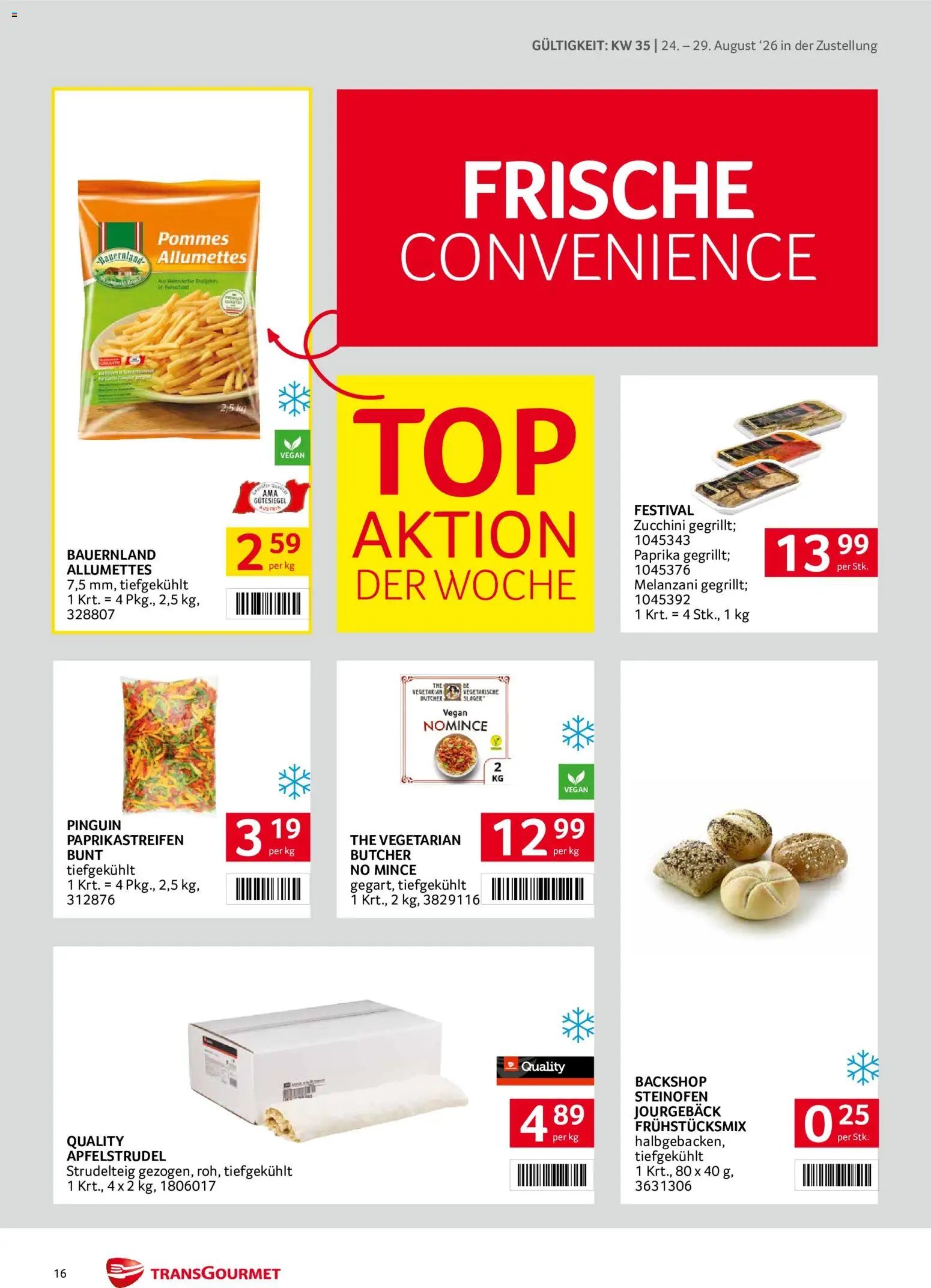 Transgourmet Zustellaktion