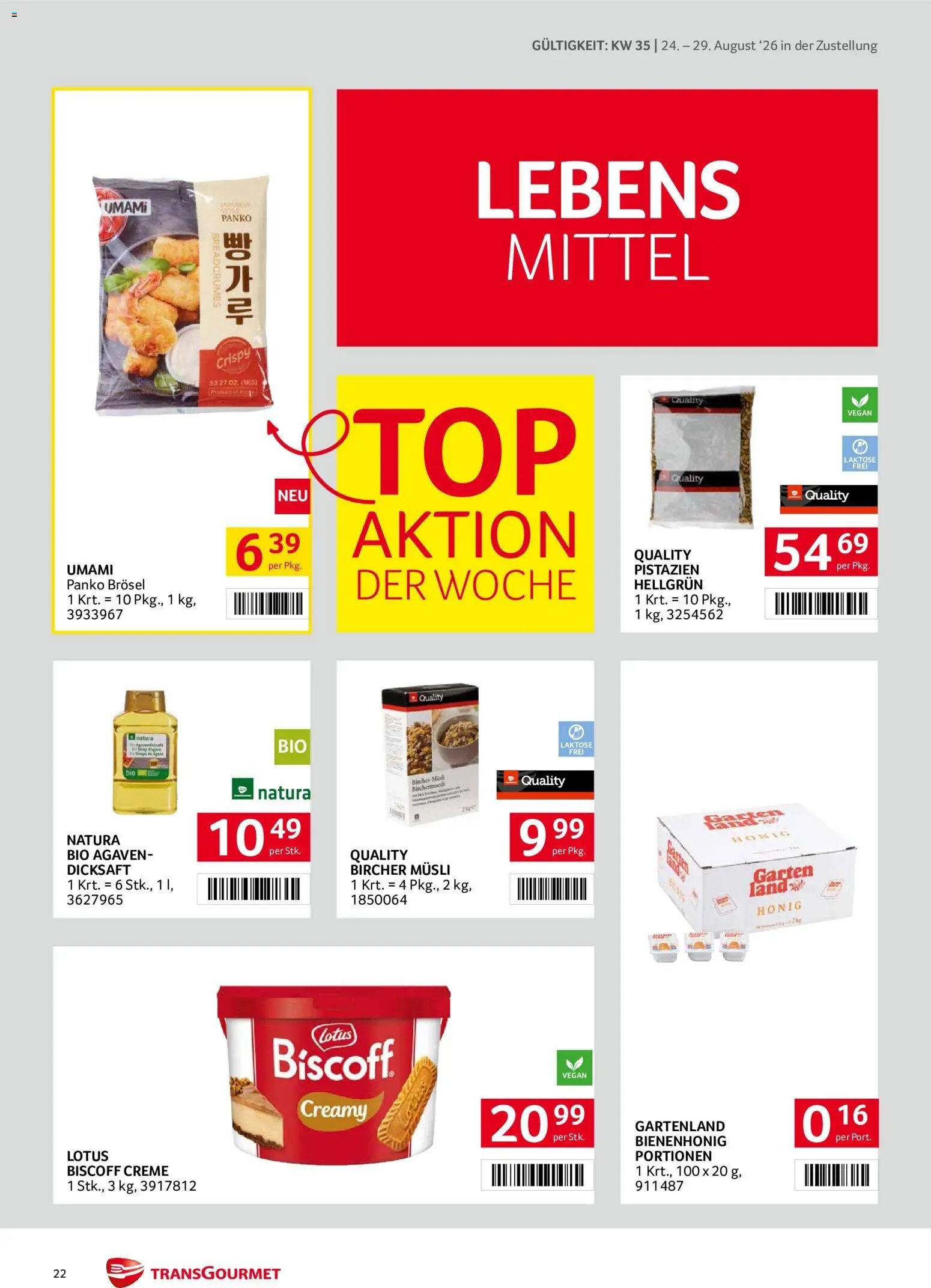 Transgourmet Zustellaktion