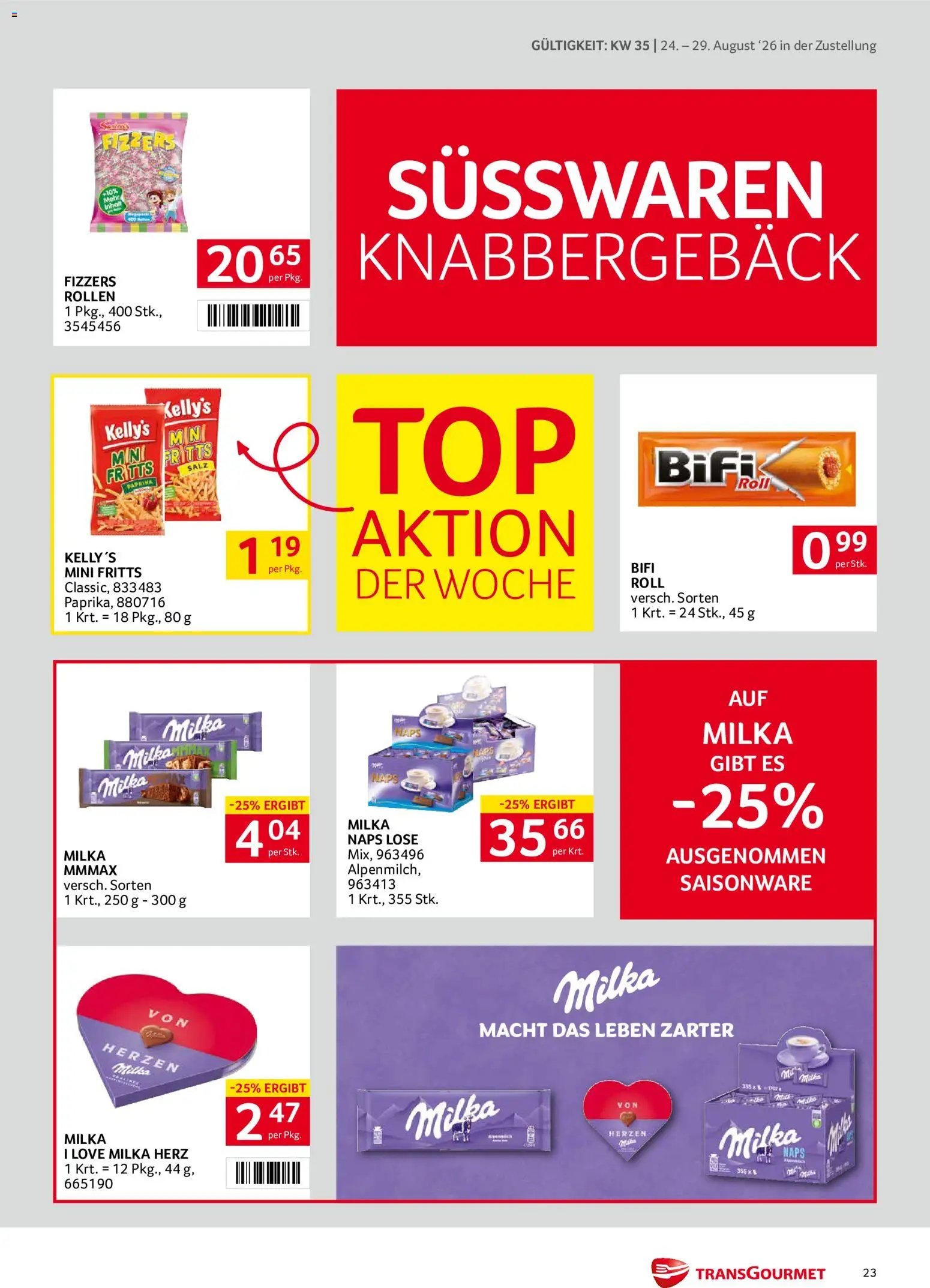 Transgourmet Zustellaktion