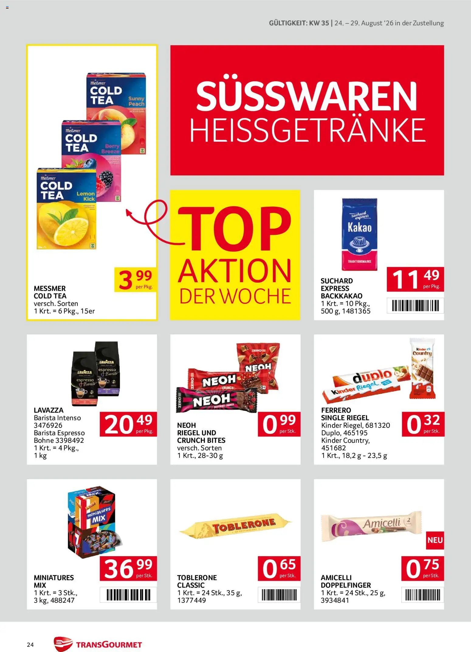 Transgourmet Zustellaktion