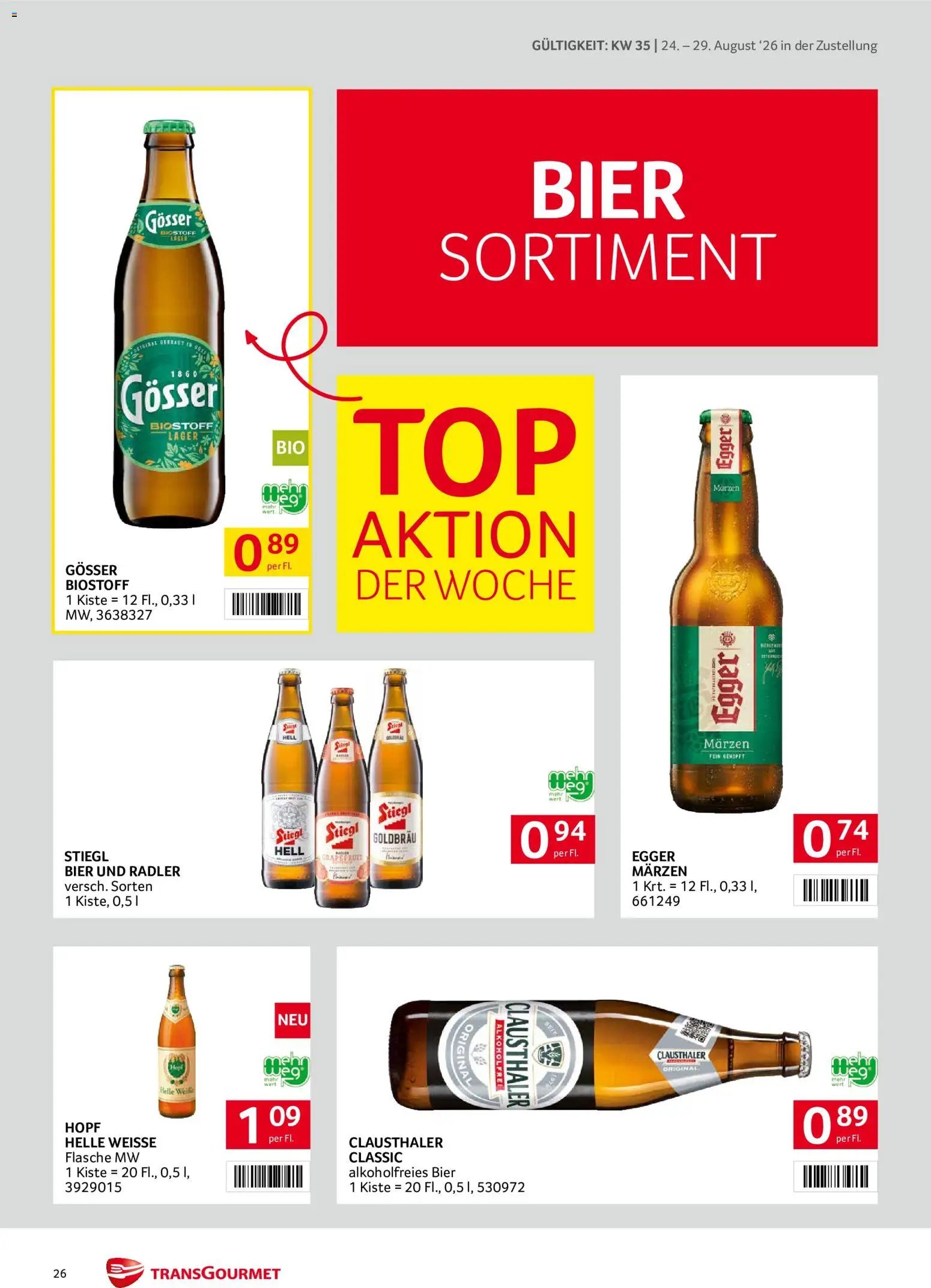 Transgourmet Zustellaktion