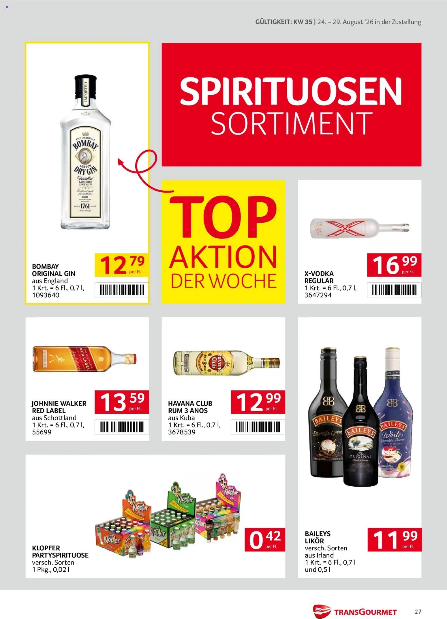 Transgourmet Zustellaktion