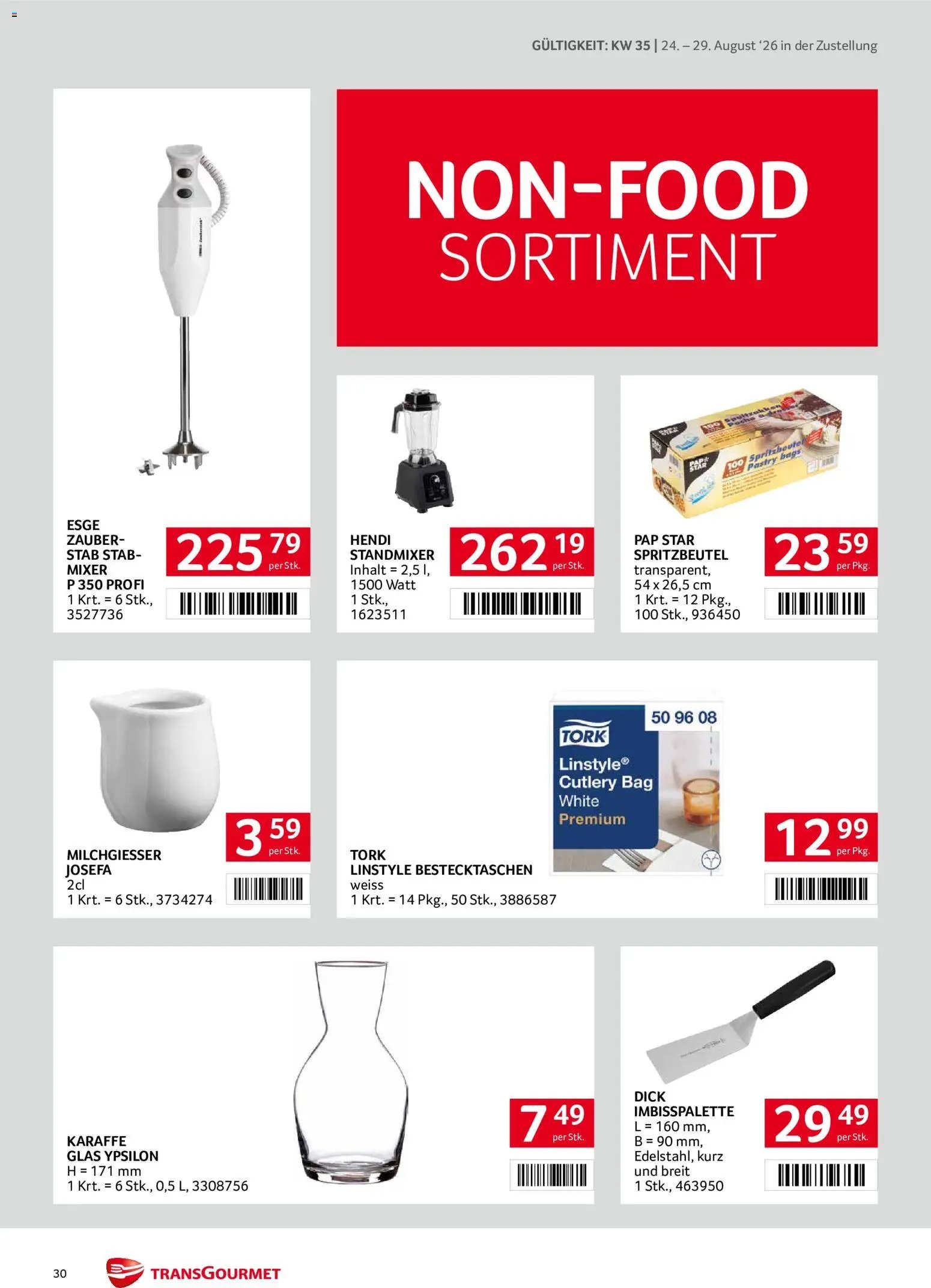 Transgourmet Zustellaktion