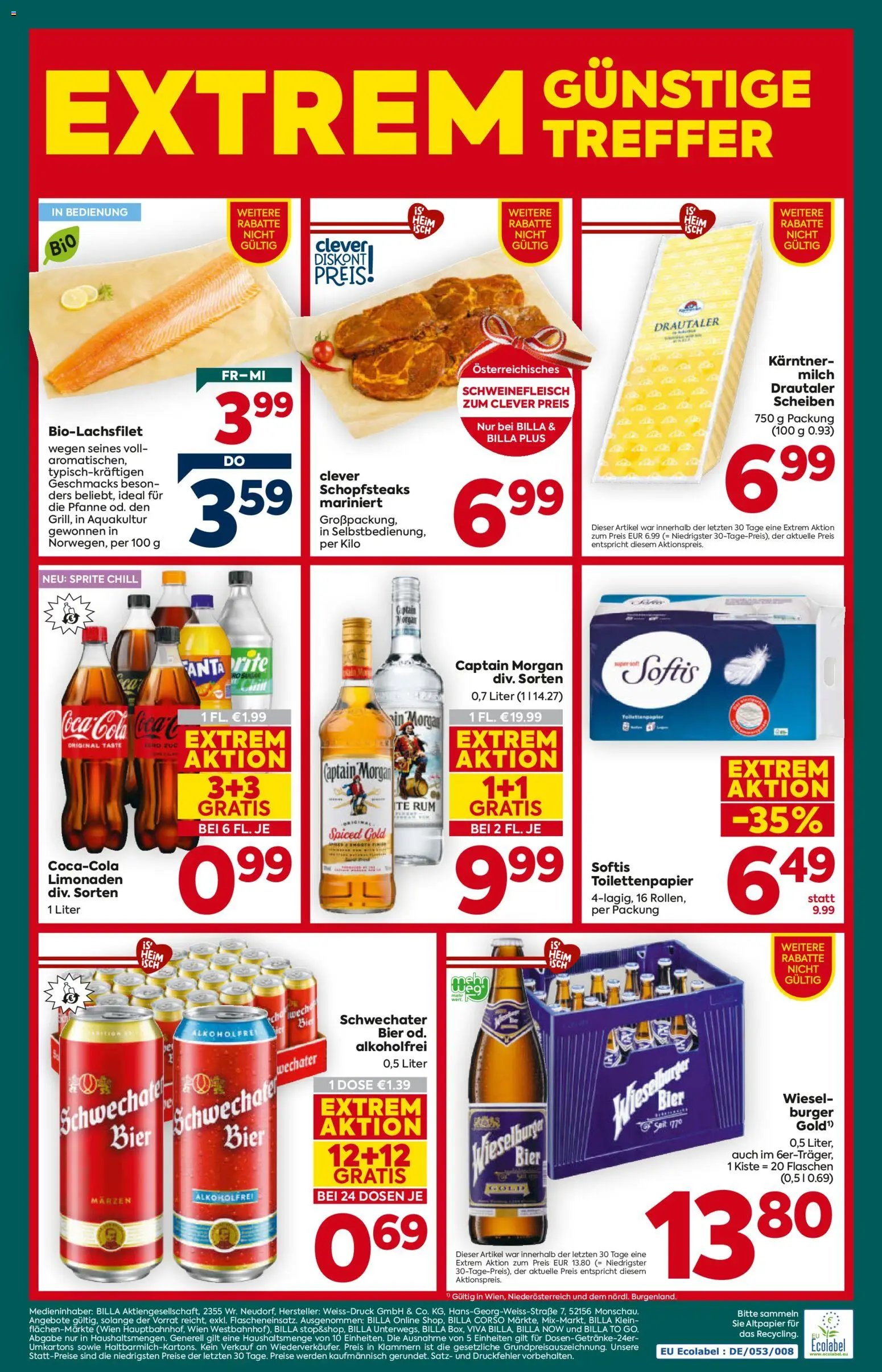 Billa Plus Flugblatt