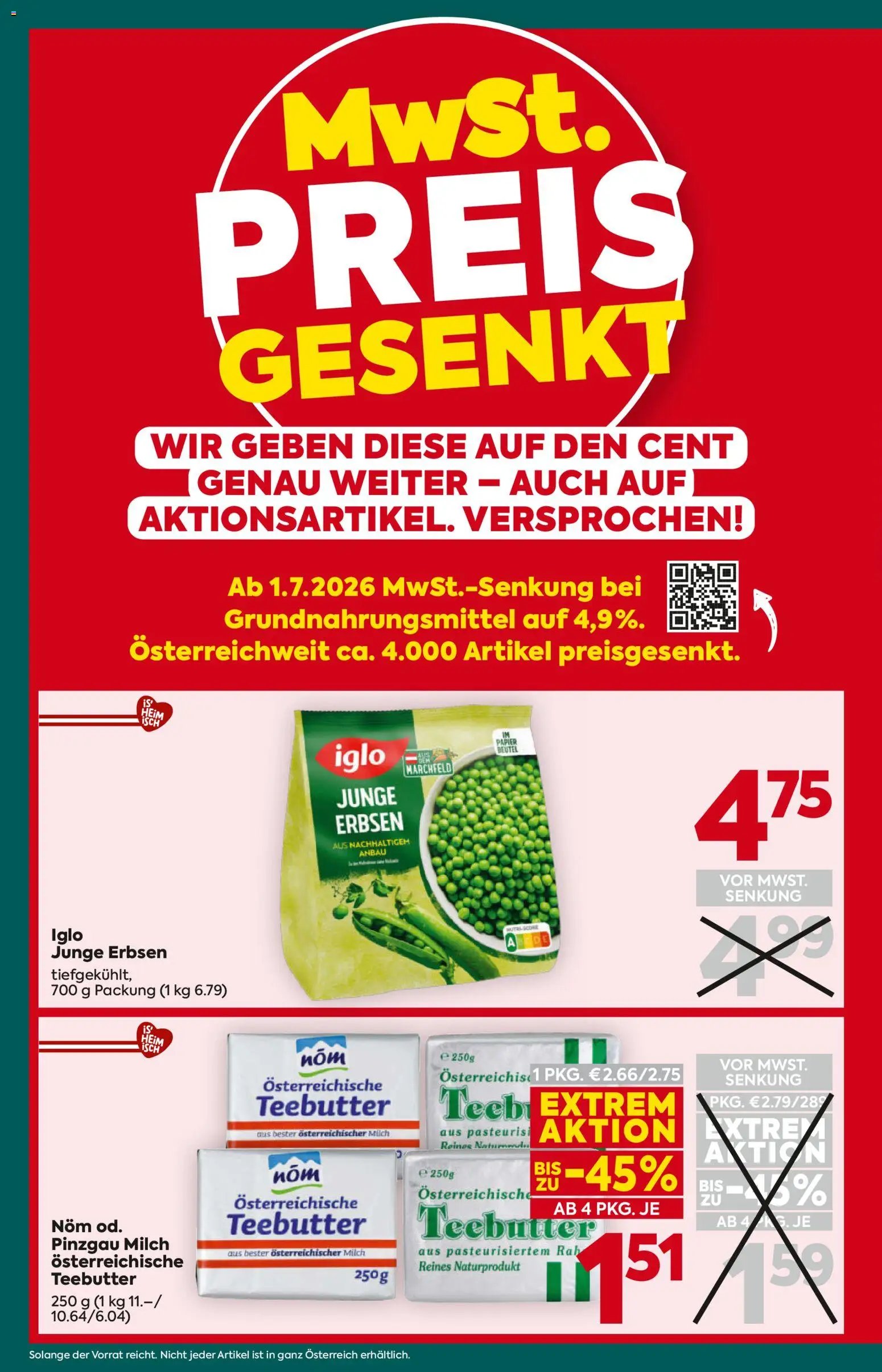 Billa Plus Flugblatt