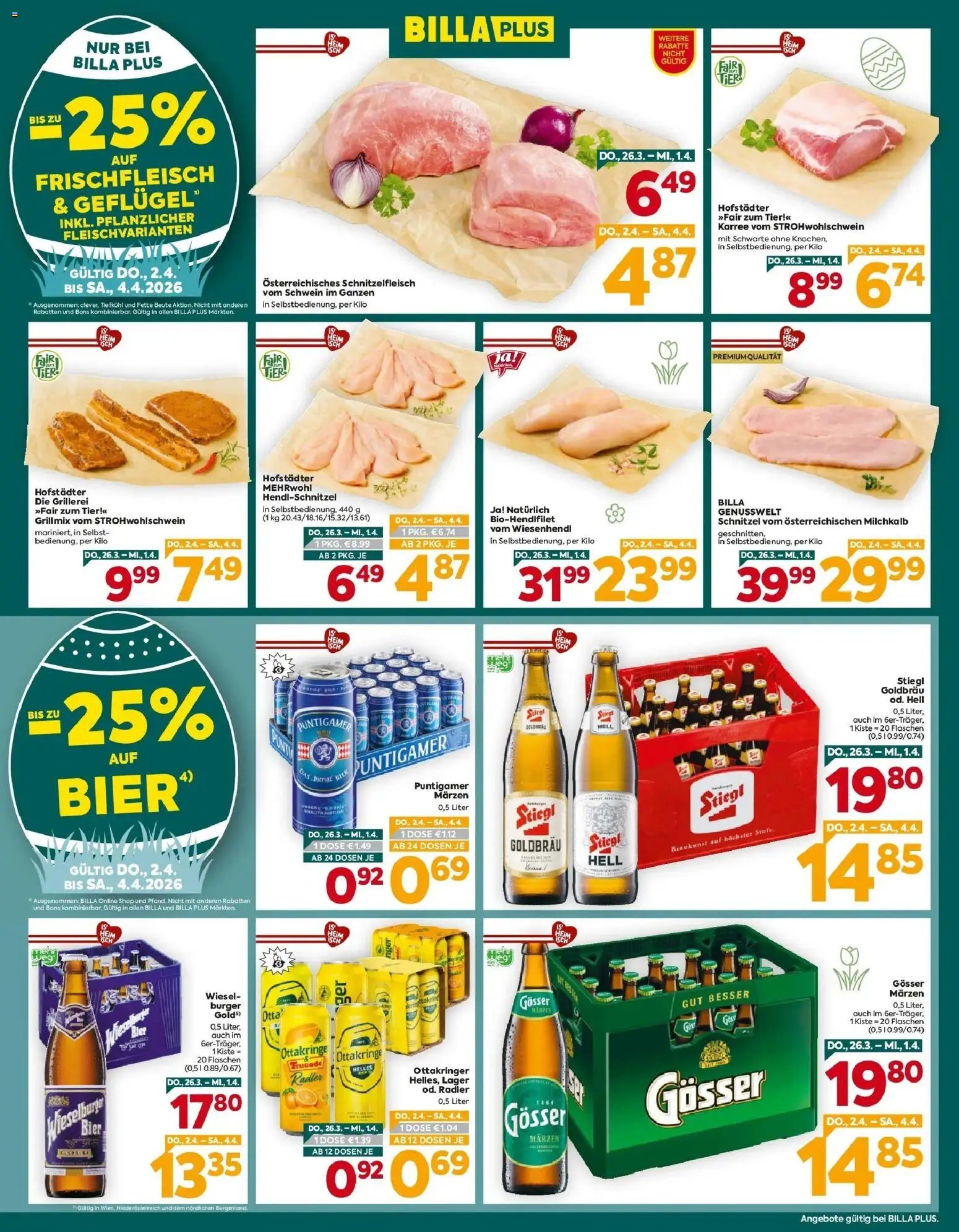 Billa Plus Flugblatt - Burgenland