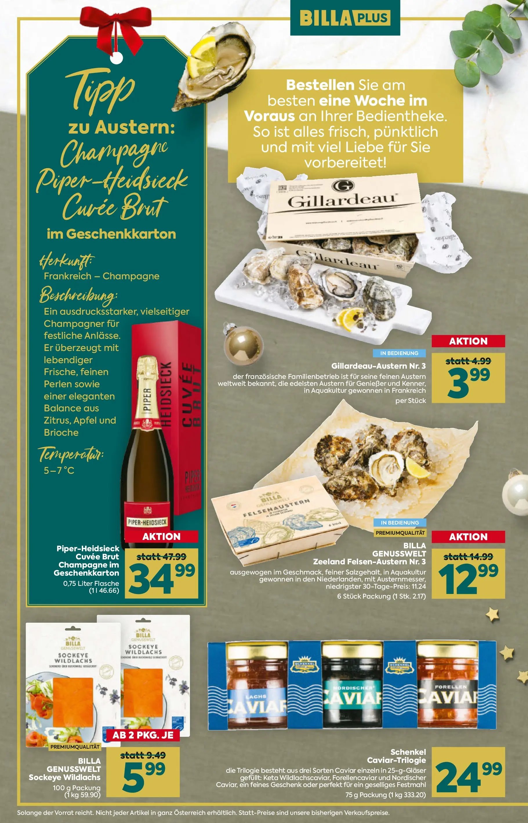 Billa Plus - Festlich genießen