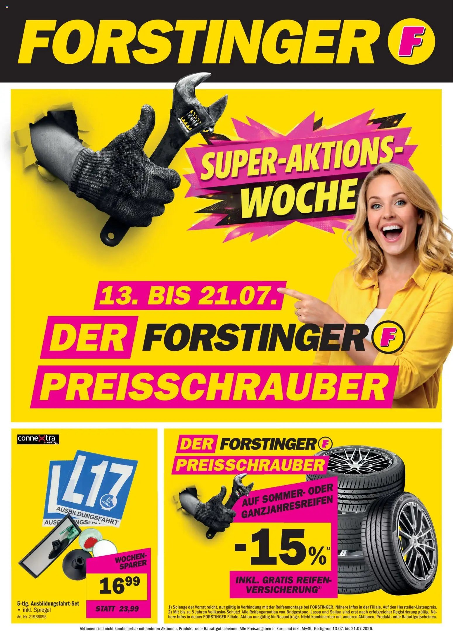 Forstinger Flugblatt