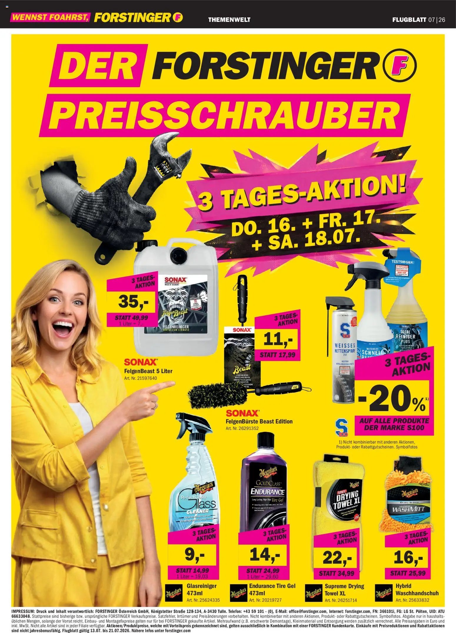 Forstinger Flugblatt