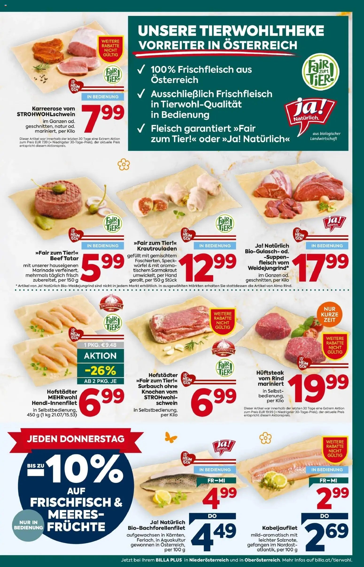 Billa Plus Flugblatt - Niederösterreich