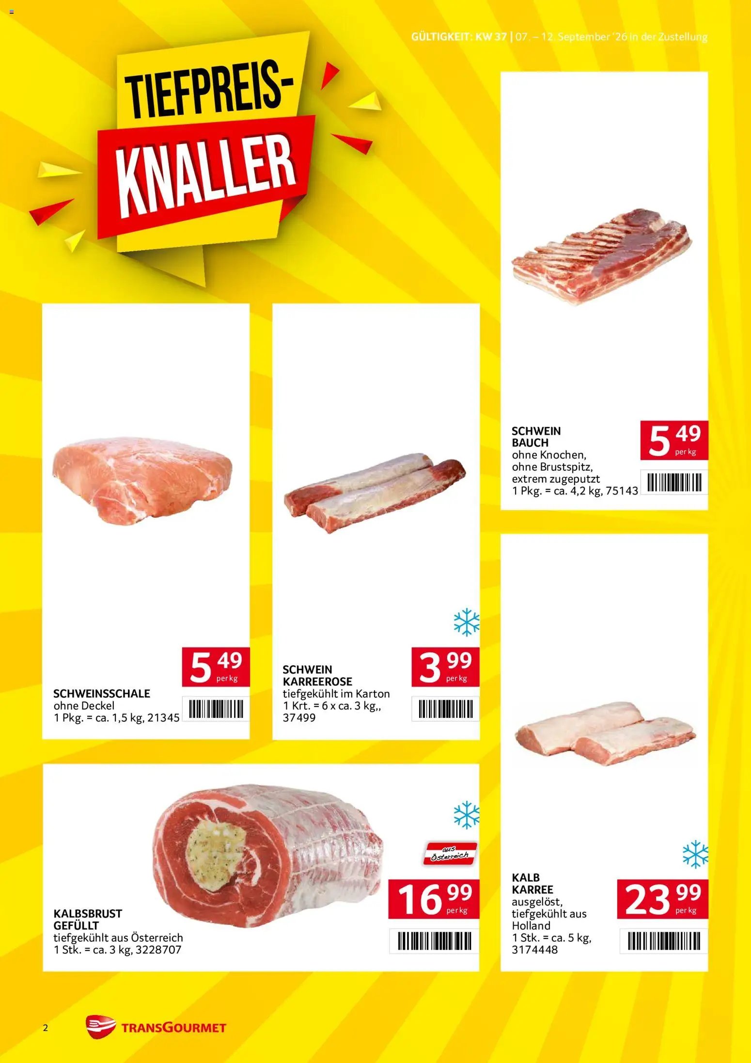 Transgourmet Zustellaktion - Broschüre