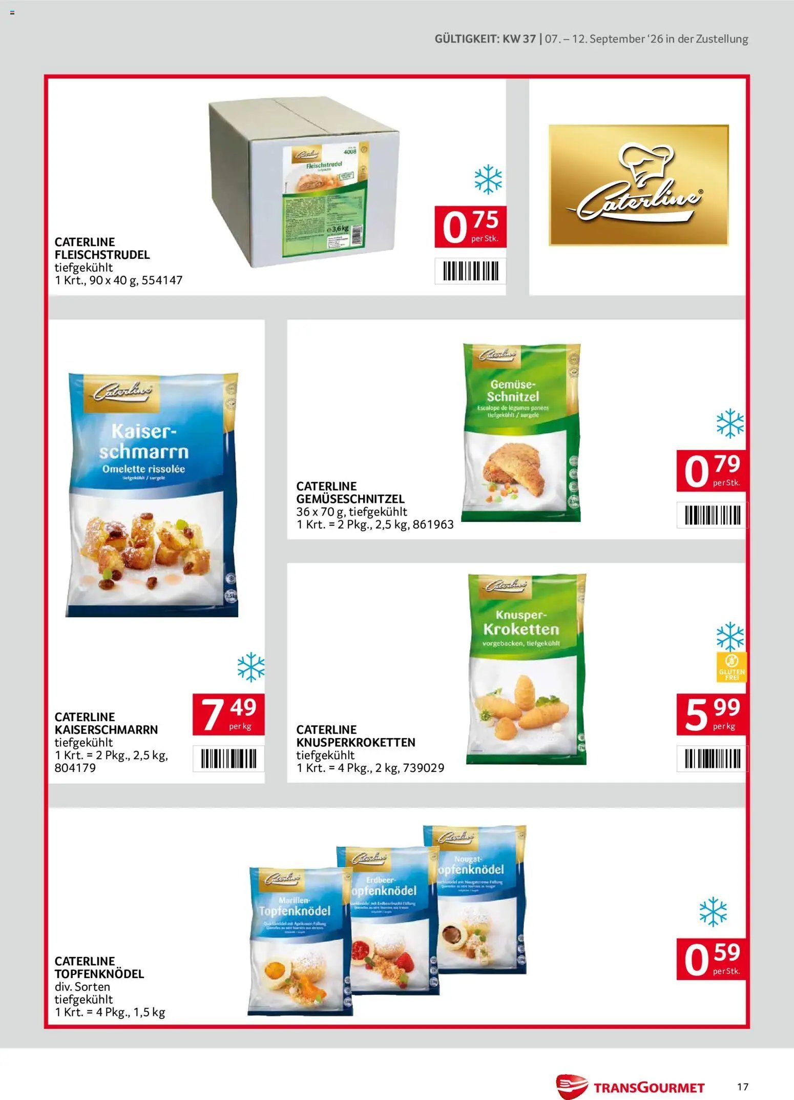 Transgourmet Zustellaktion - Broschüre