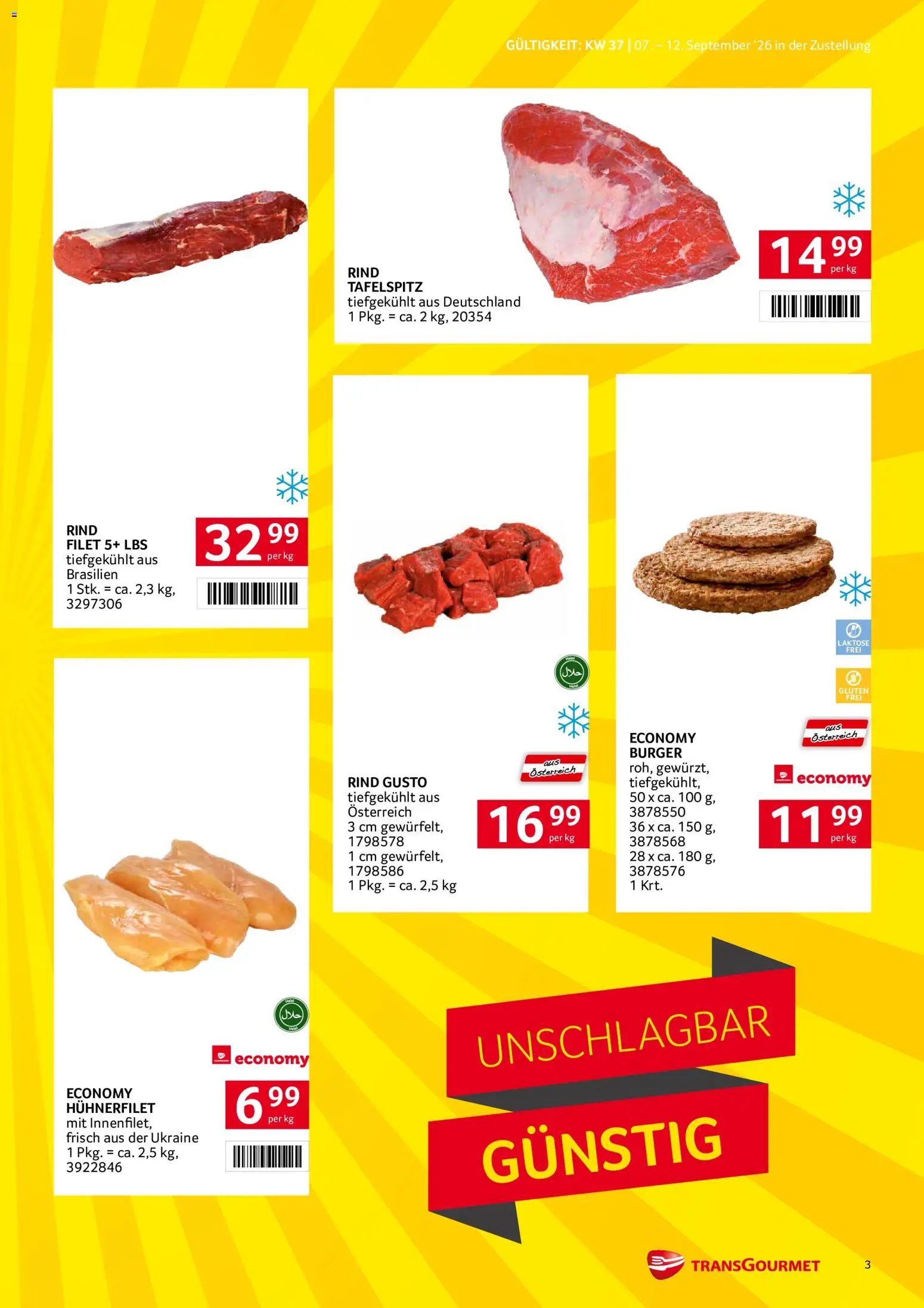 Transgourmet Zustellaktion - Broschüre