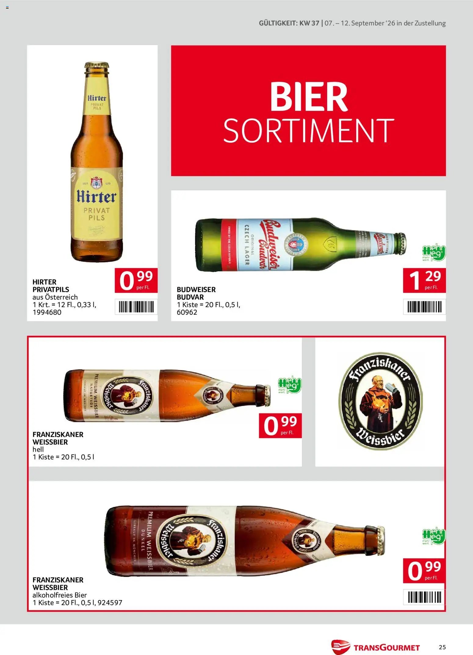 Transgourmet Zustellaktion - Broschüre