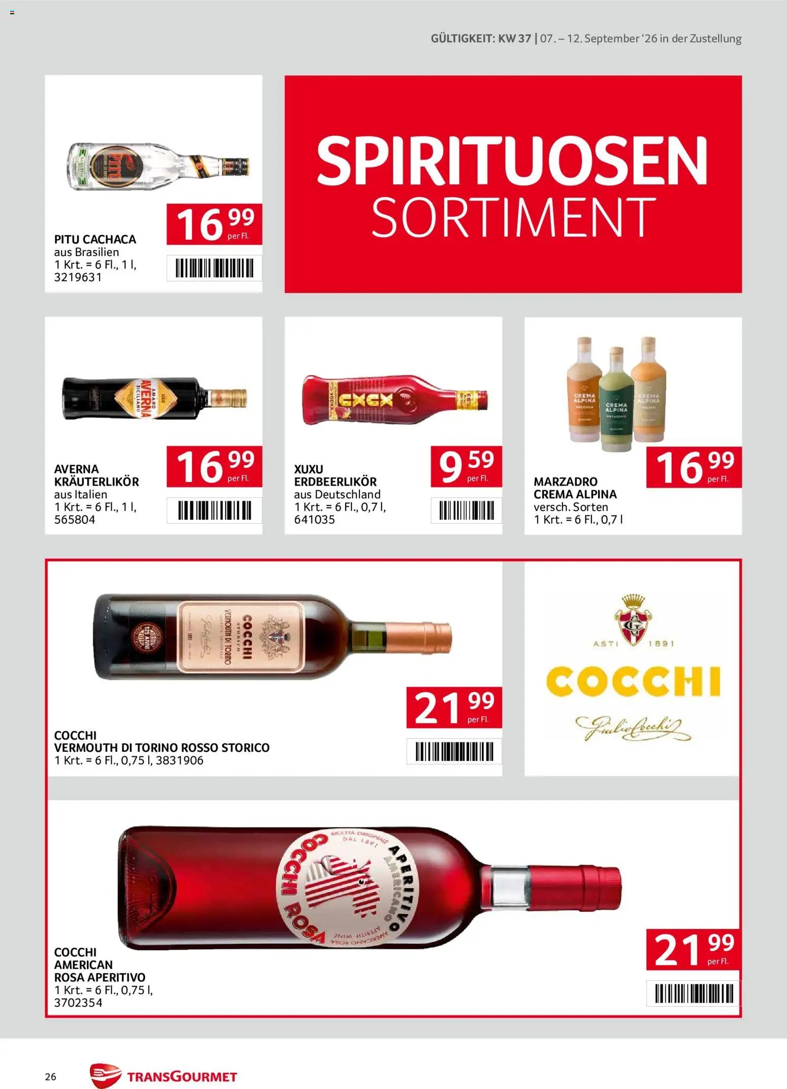 Transgourmet Zustellaktion - Broschüre