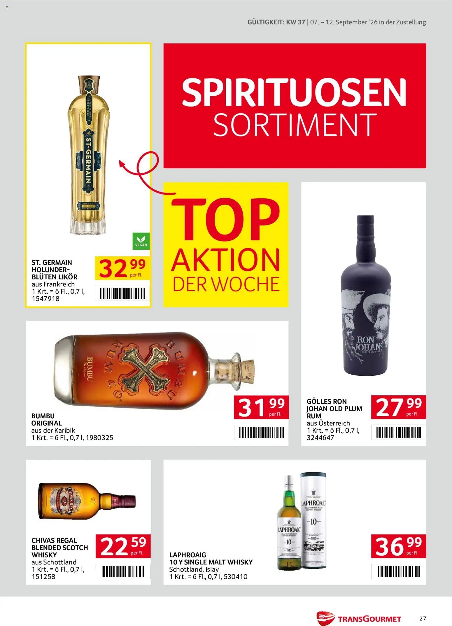 Transgourmet Zustellaktion - Broschüre