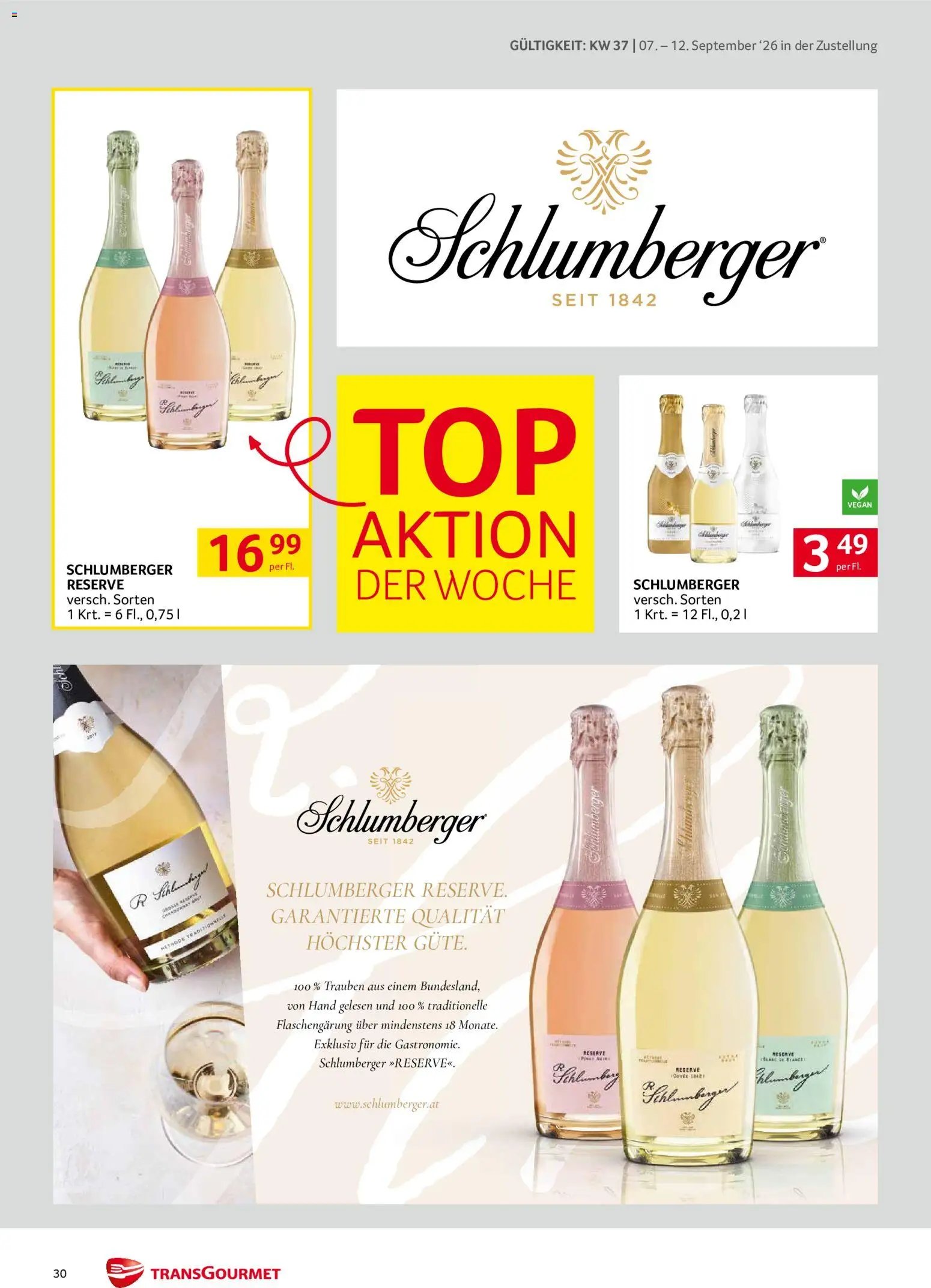 Transgourmet Zustellaktion - Broschüre