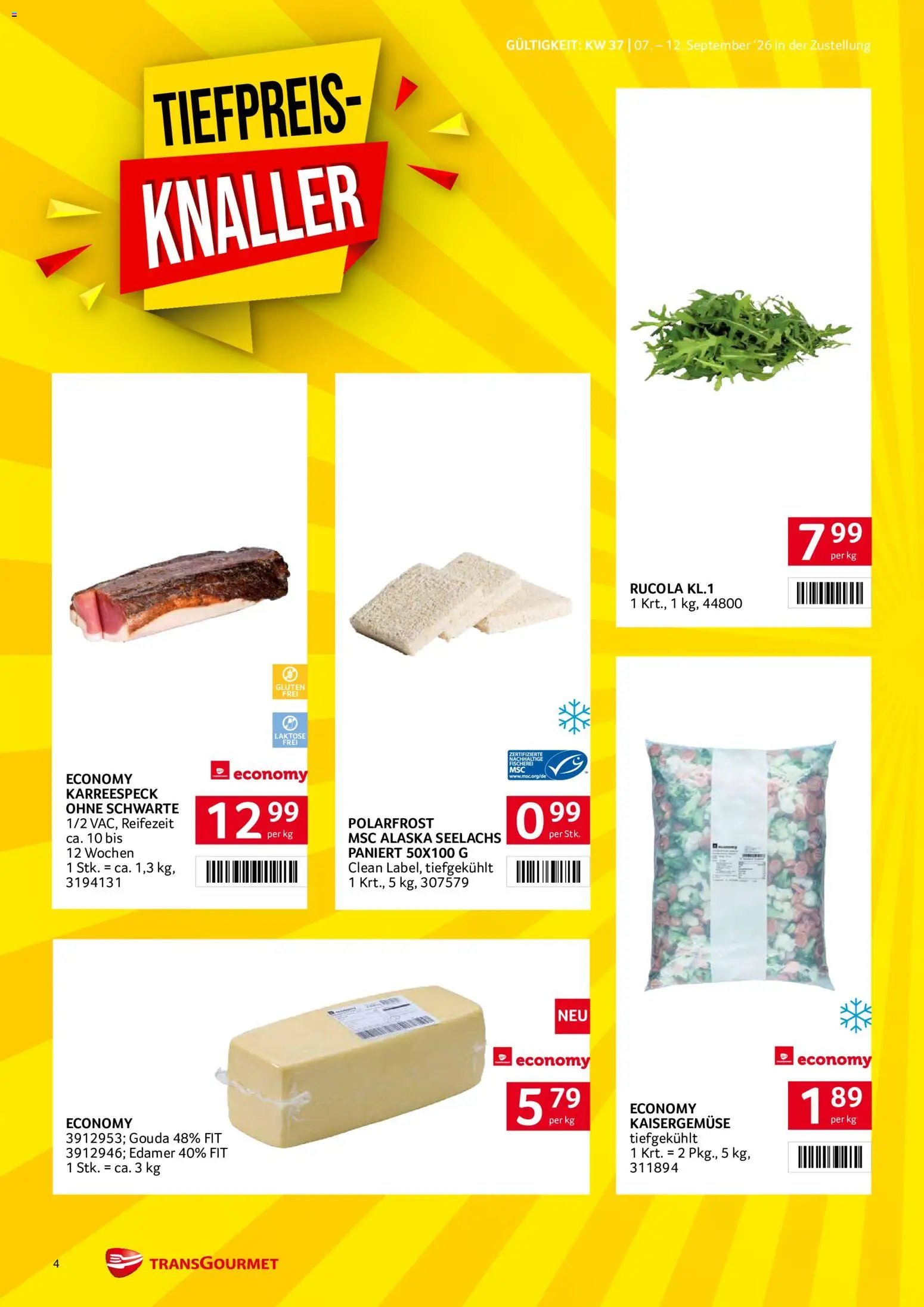 Transgourmet Zustellaktion - Broschüre