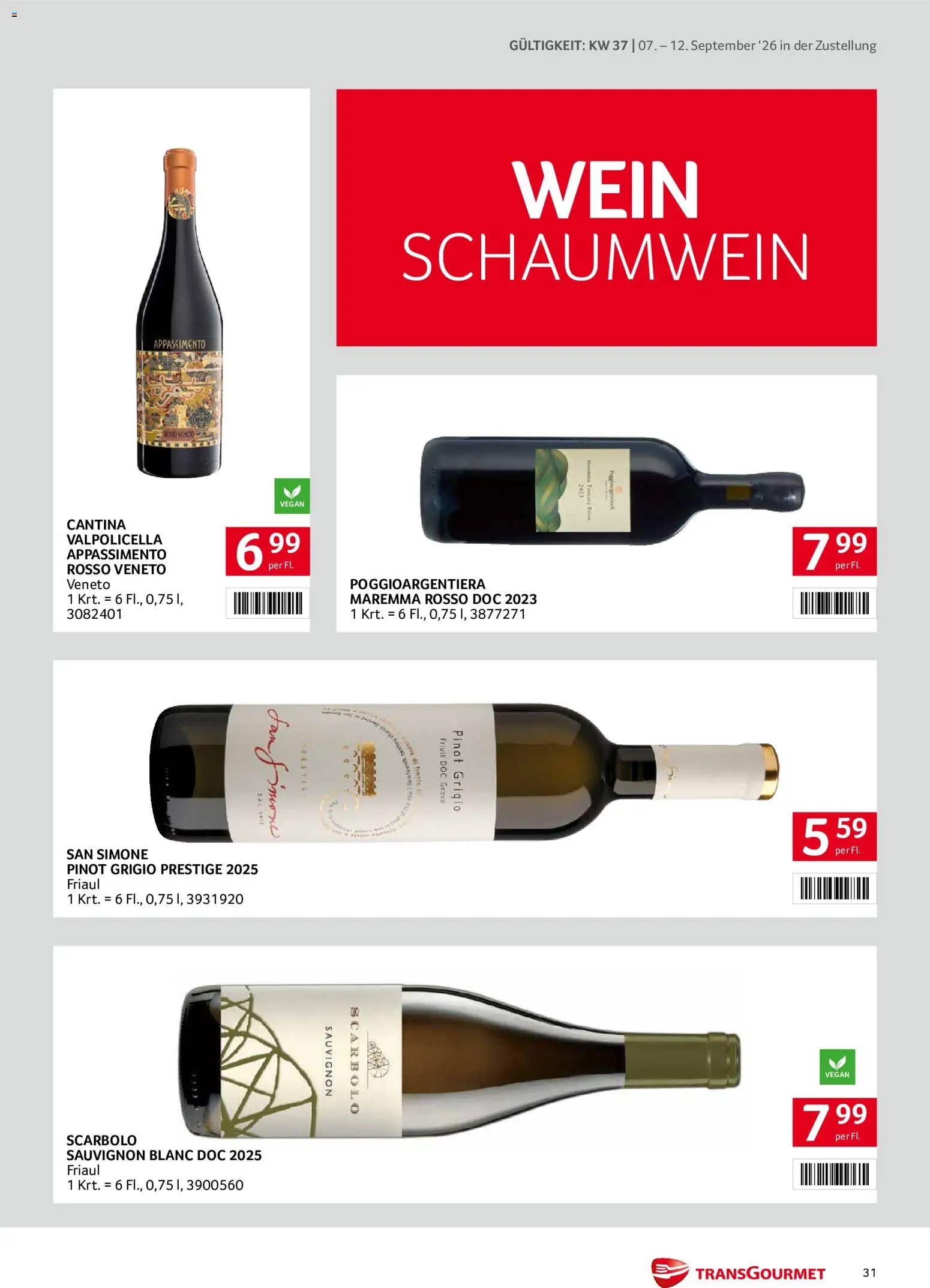Transgourmet Zustellaktion - Broschüre