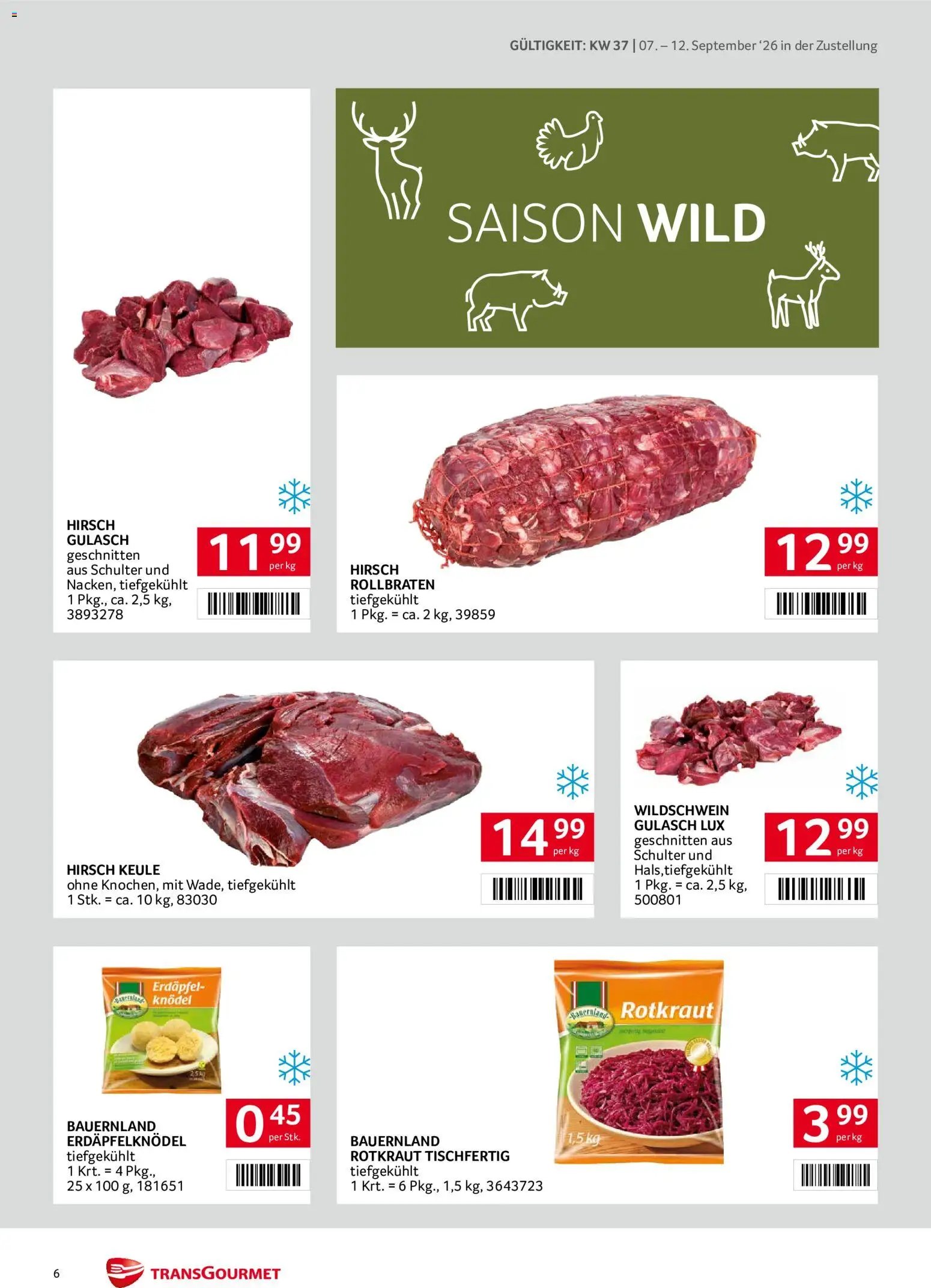 Transgourmet Zustellaktion - Broschüre