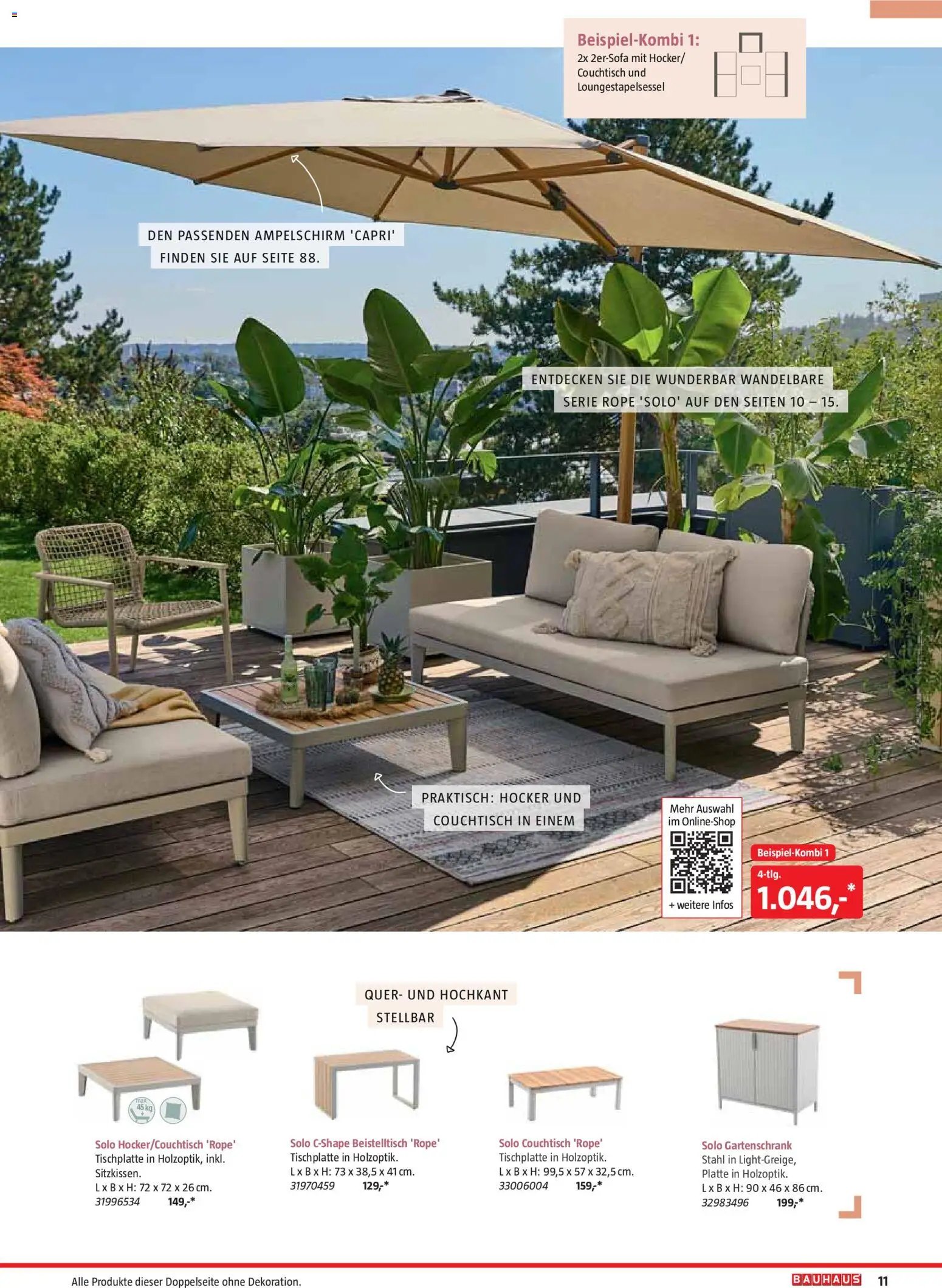 Bauhaus Freizeit im Garten