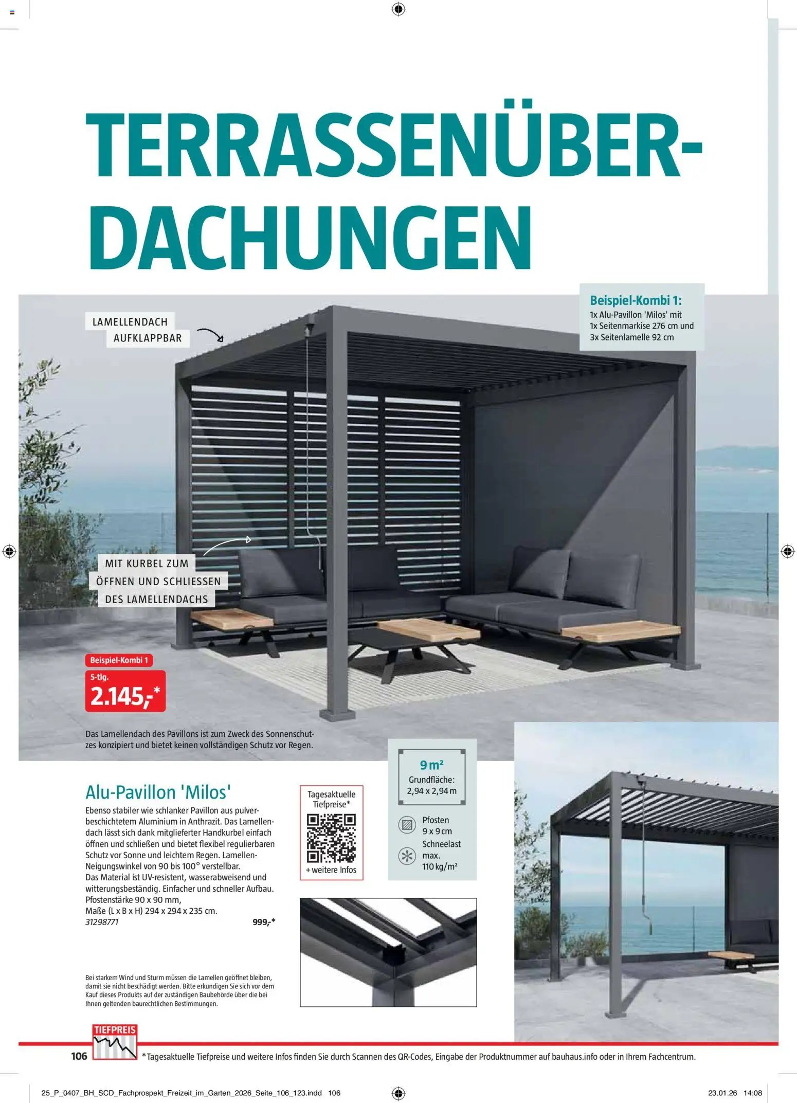 Bauhaus Freizeit im Garten