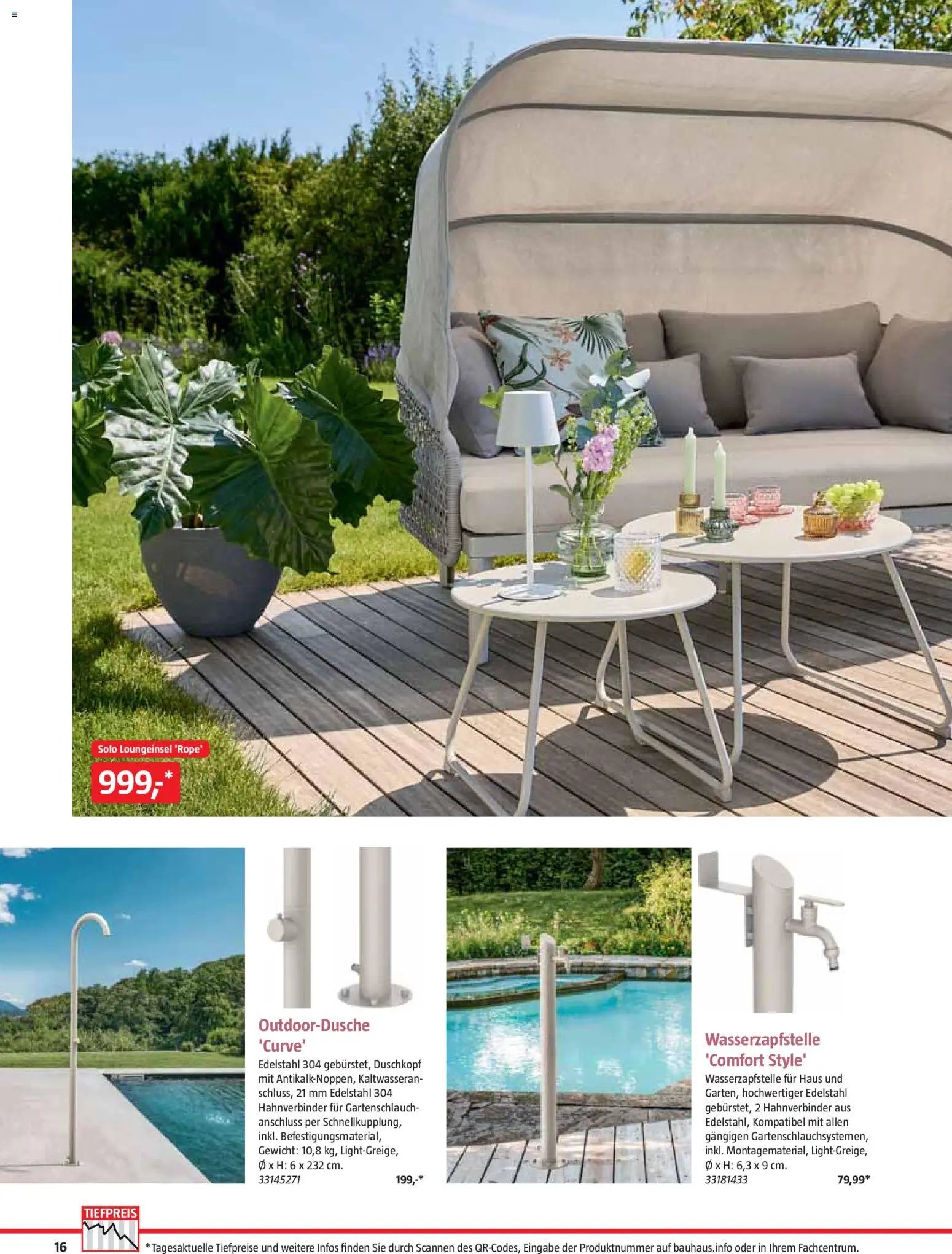 Bauhaus Freizeit im Garten