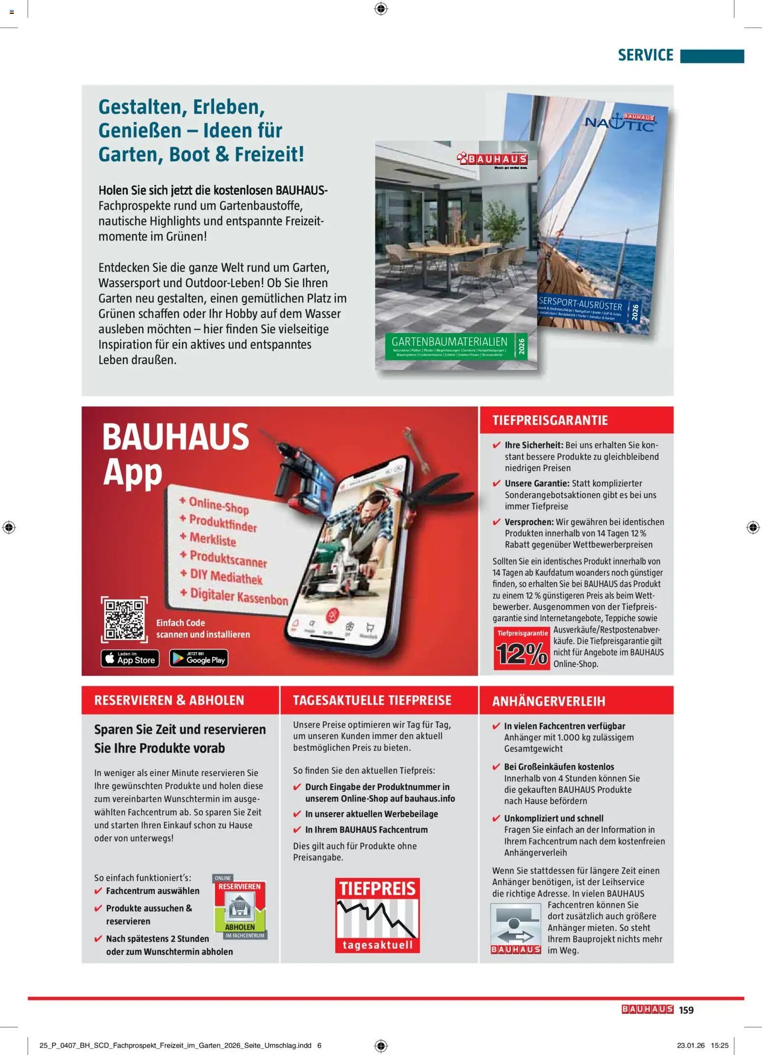 Bauhaus Freizeit im Garten