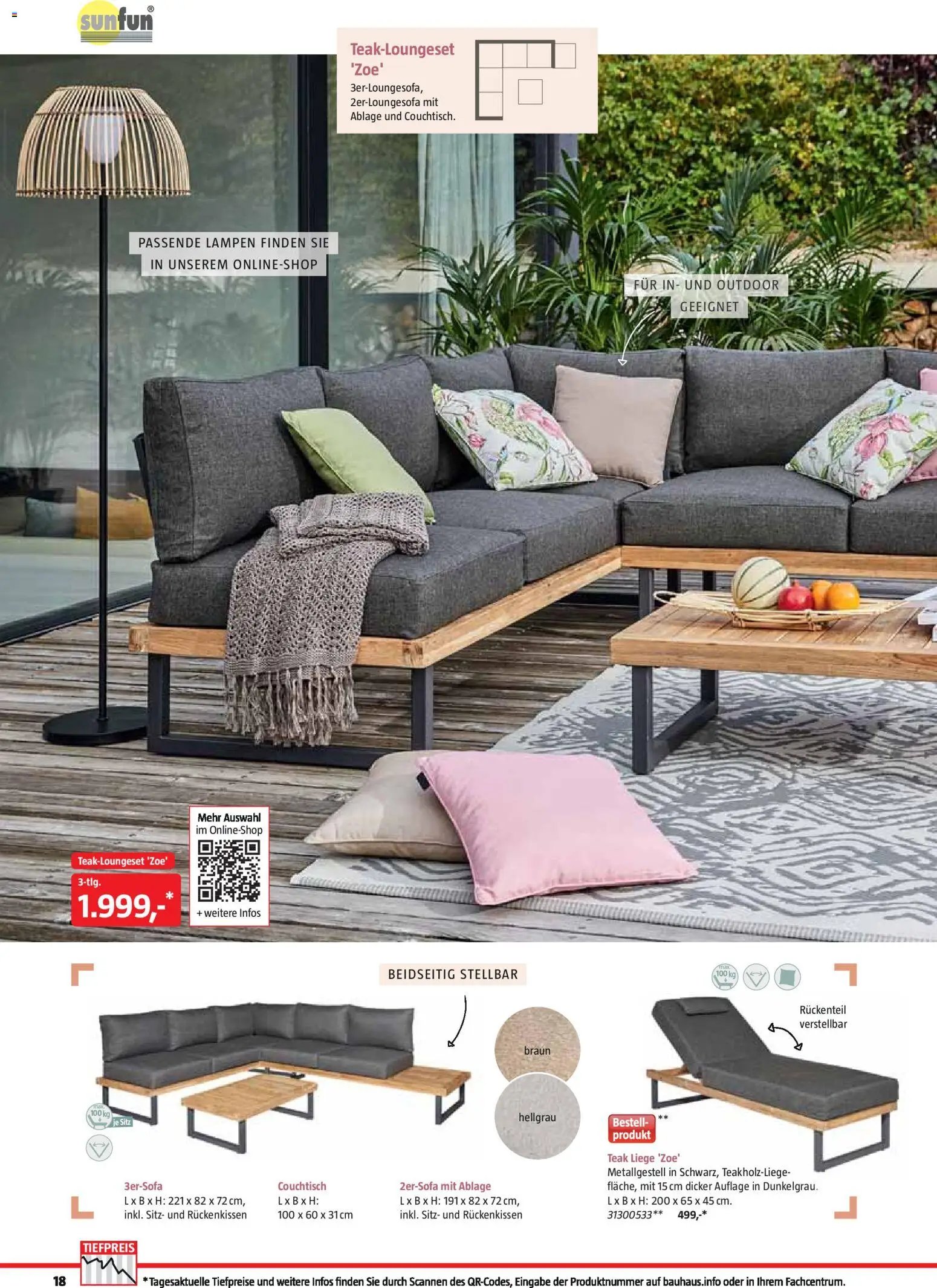 Bauhaus Freizeit im Garten