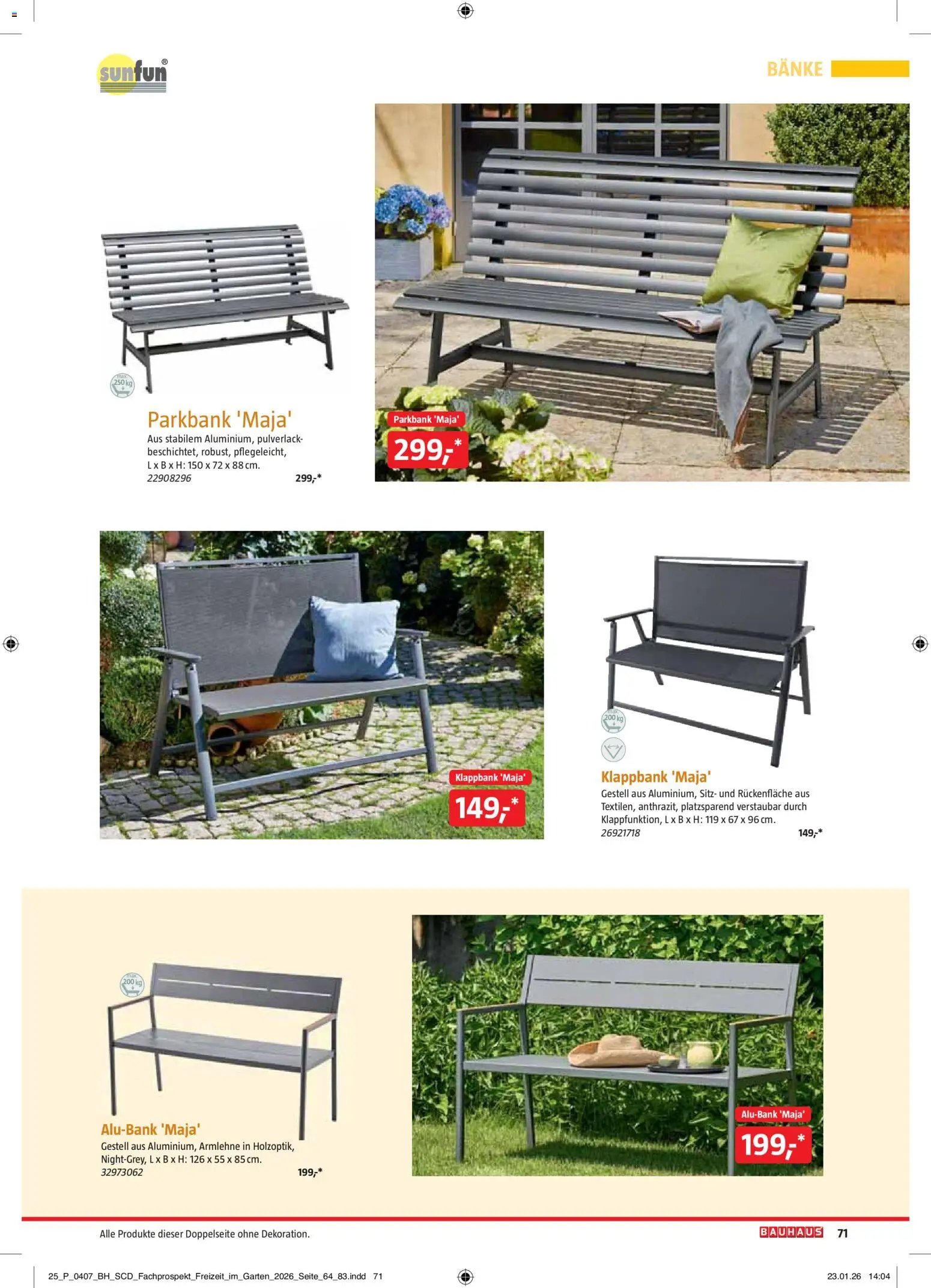 Bauhaus Freizeit im Garten