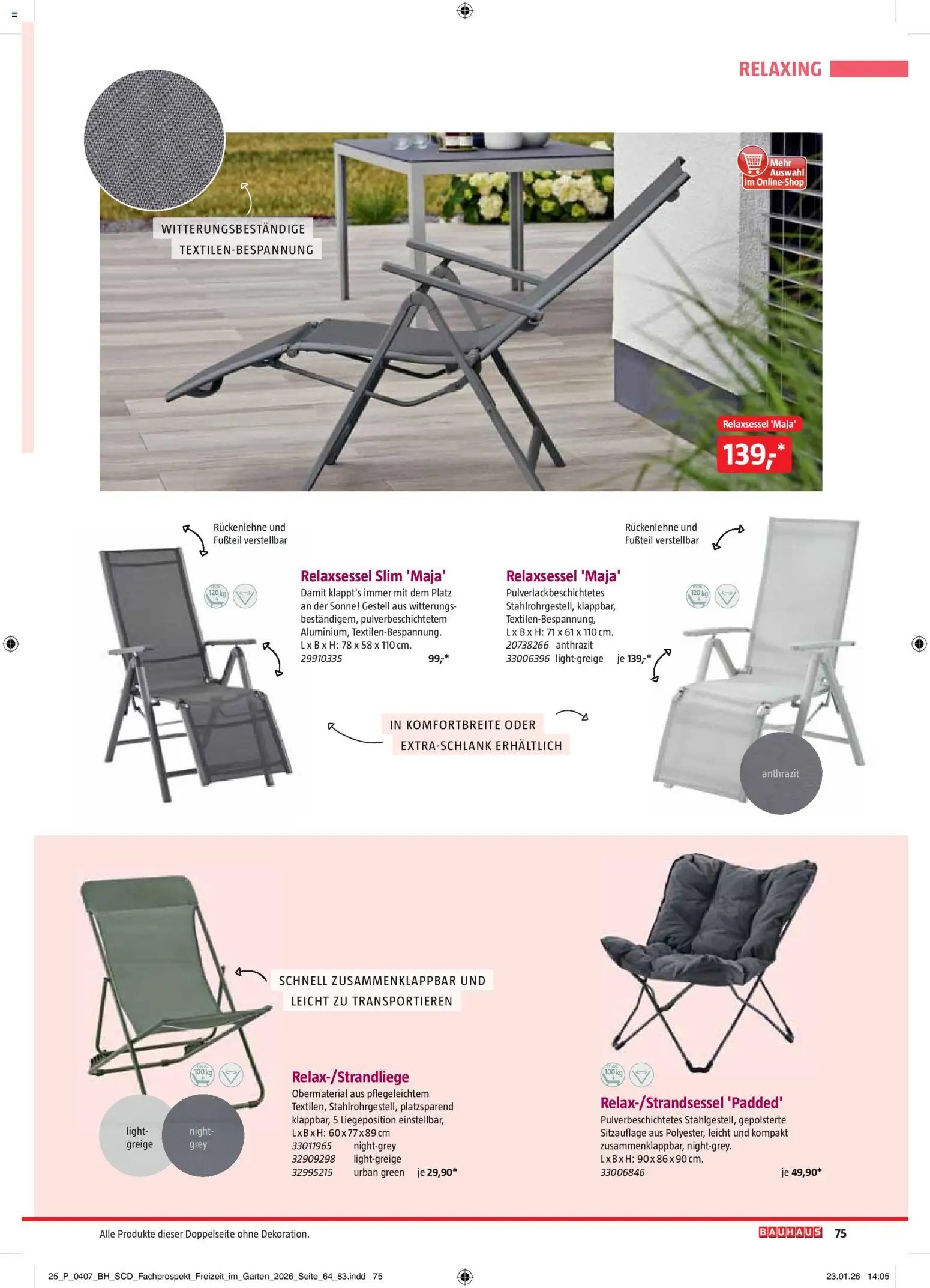 Bauhaus Freizeit im Garten