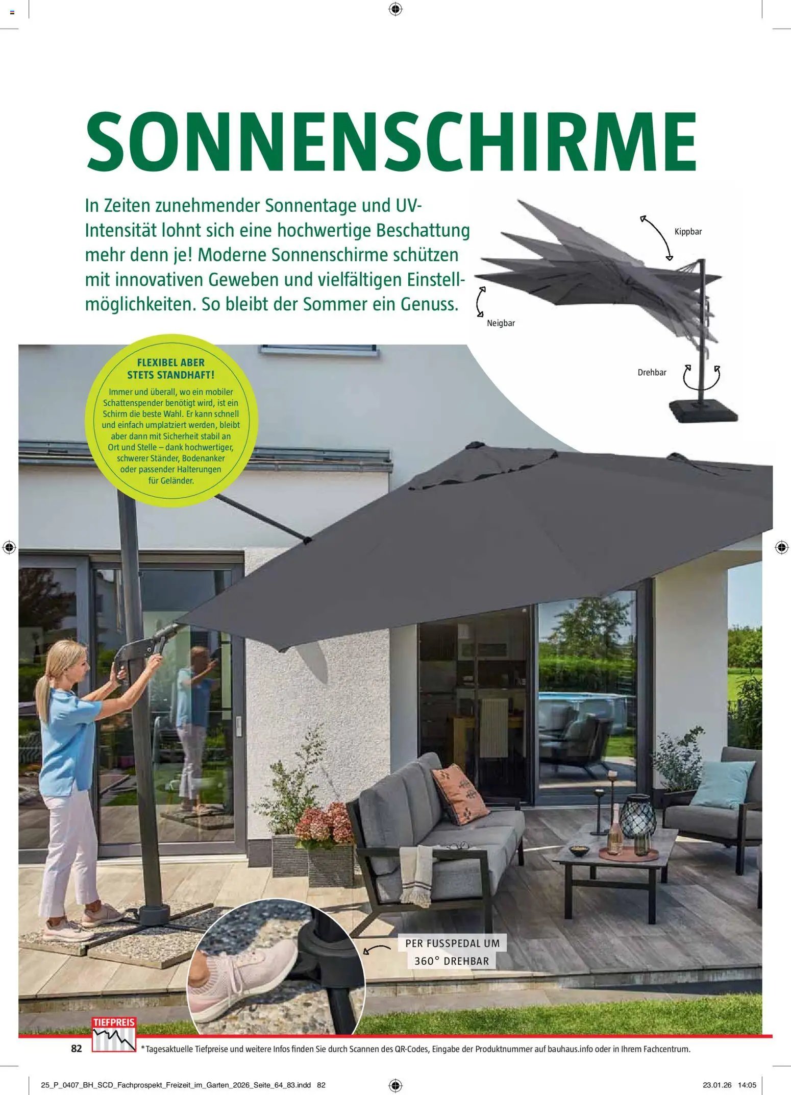 Bauhaus Freizeit im Garten
