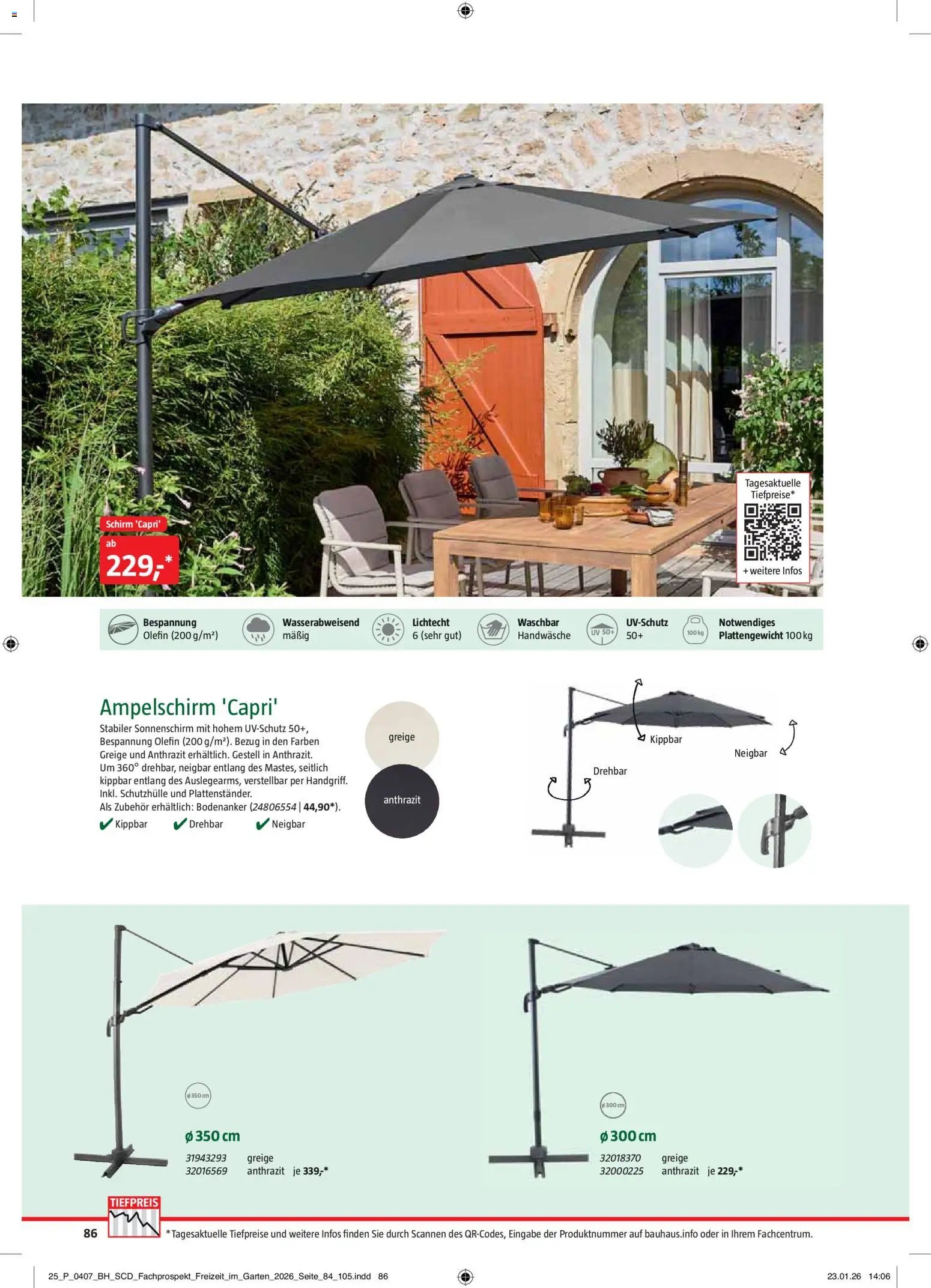 Bauhaus Freizeit im Garten