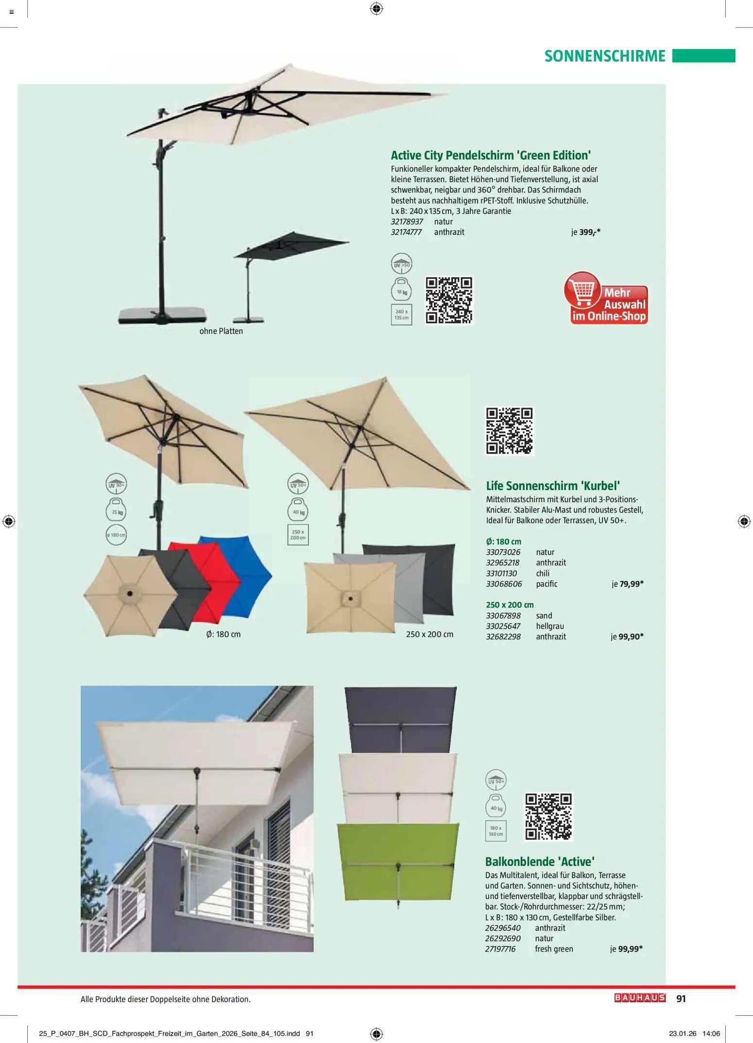 Bauhaus Freizeit im Garten