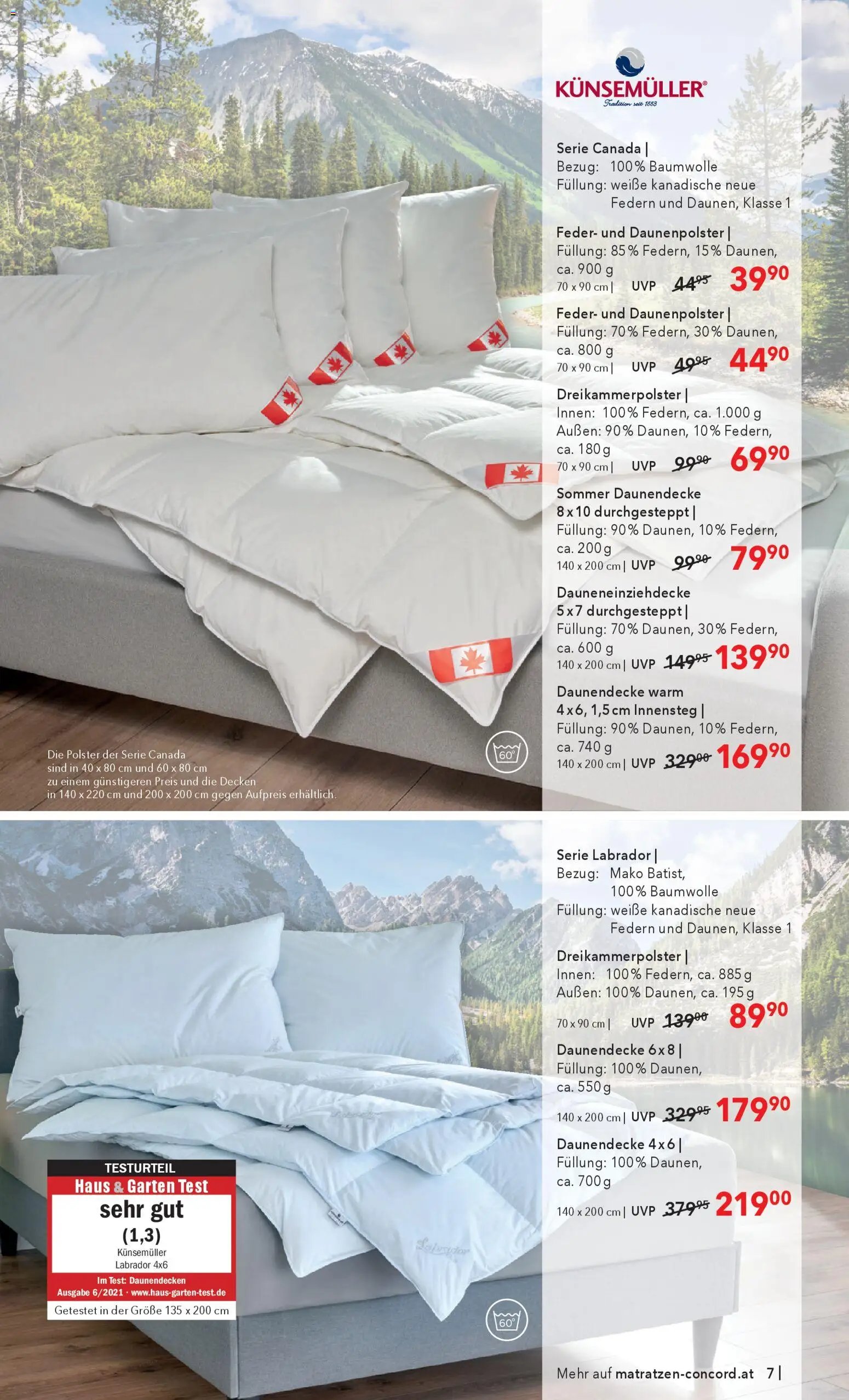 Matratzen Concord Flugblatt