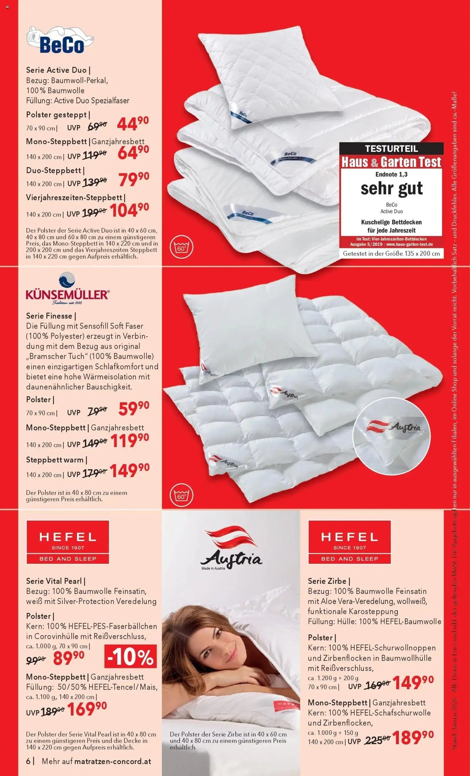 Matratzen Concord Klagenfurt am Wörthersee