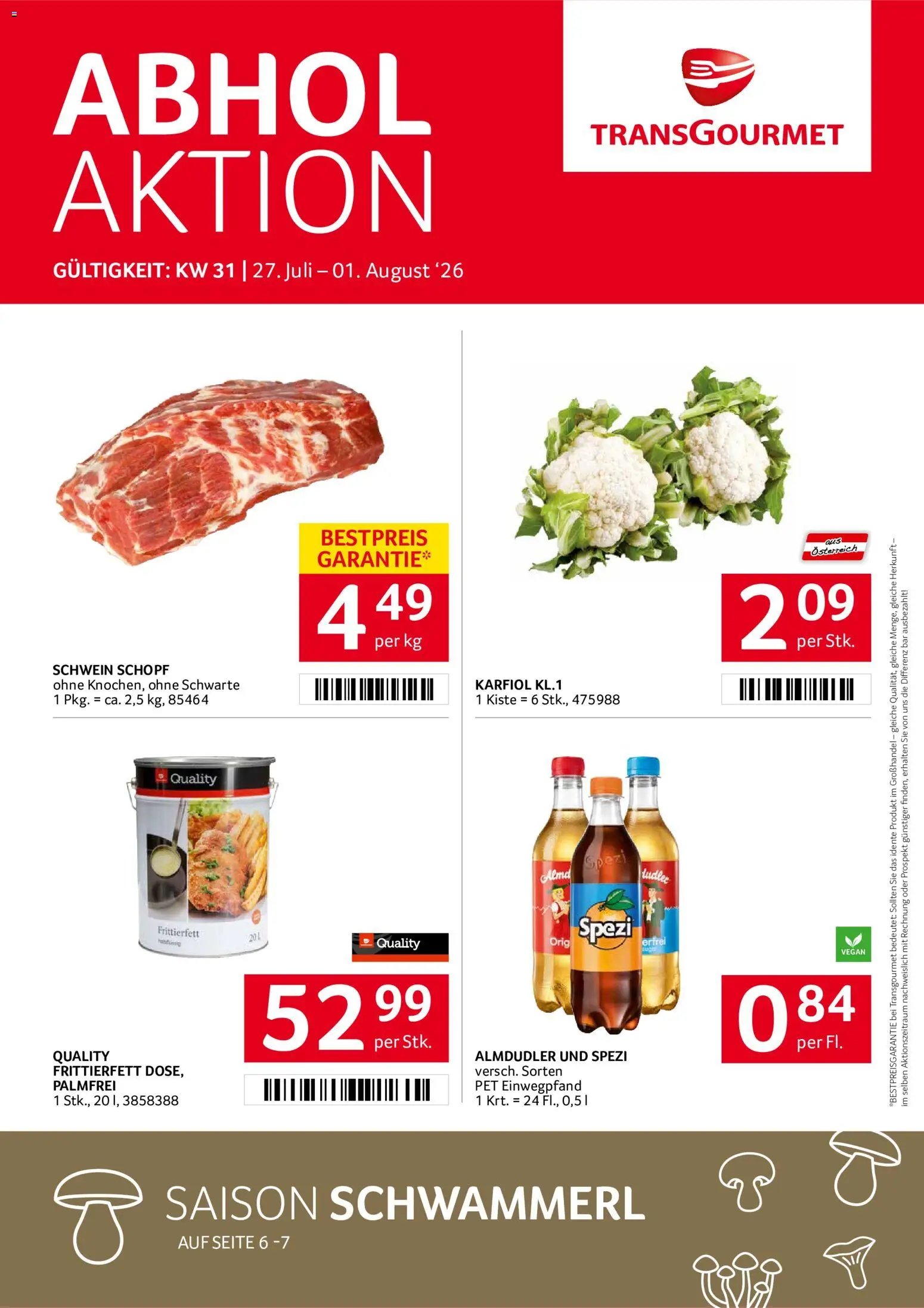Transgourmet Flugblatt