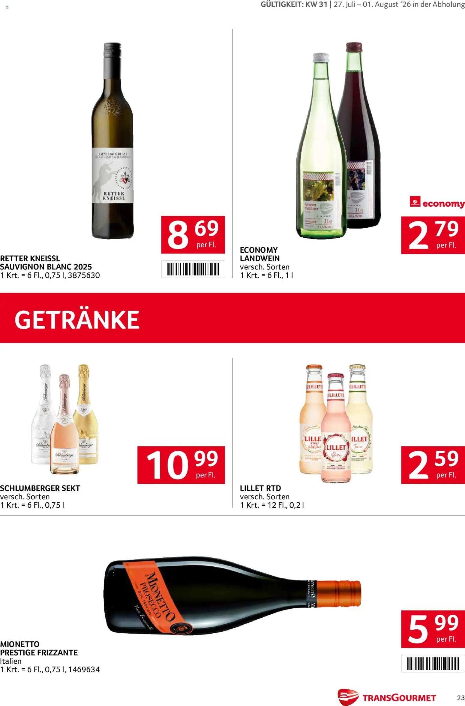 Transgourmet Flugblatt