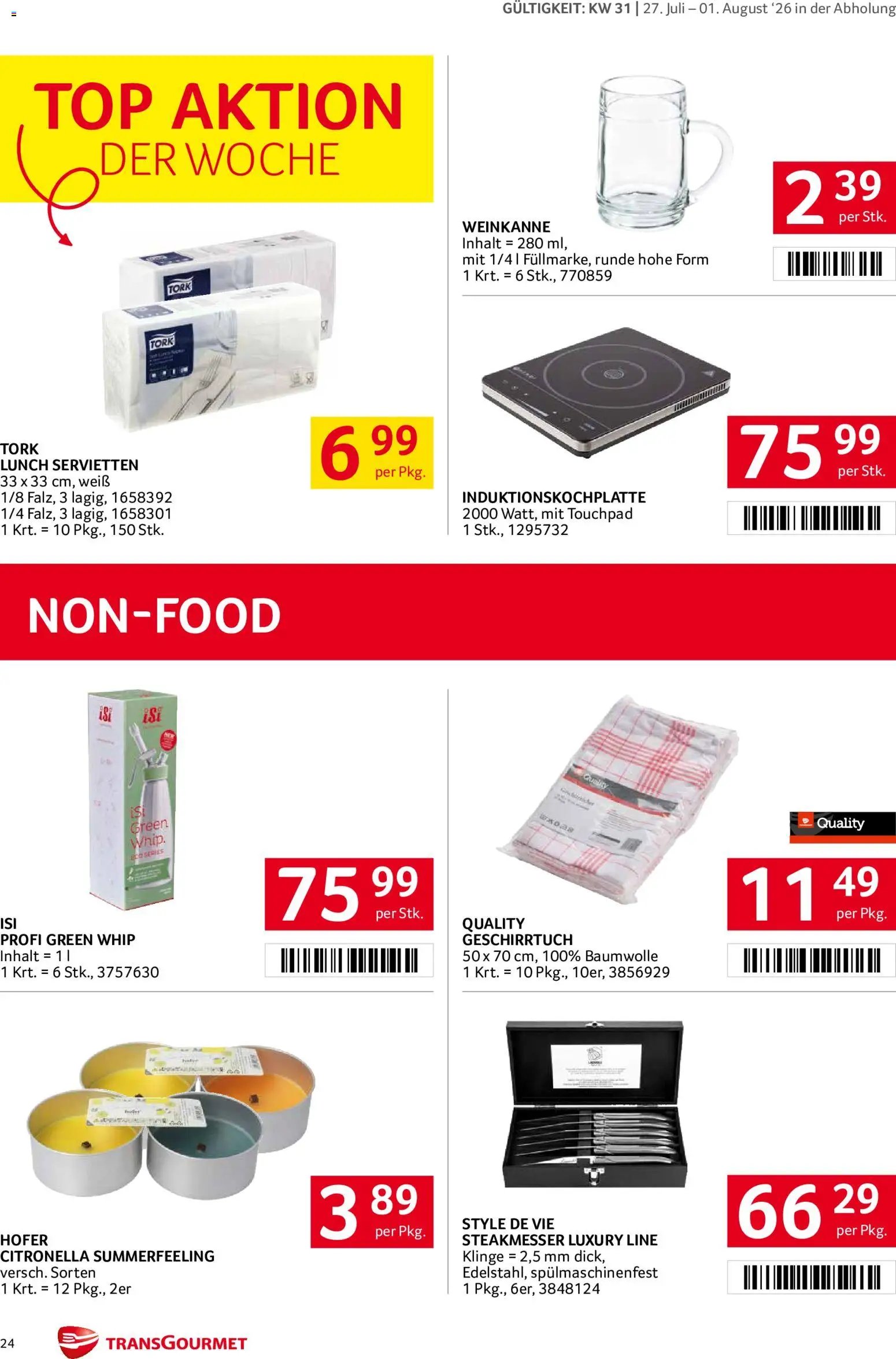 Transgourmet Flugblatt
