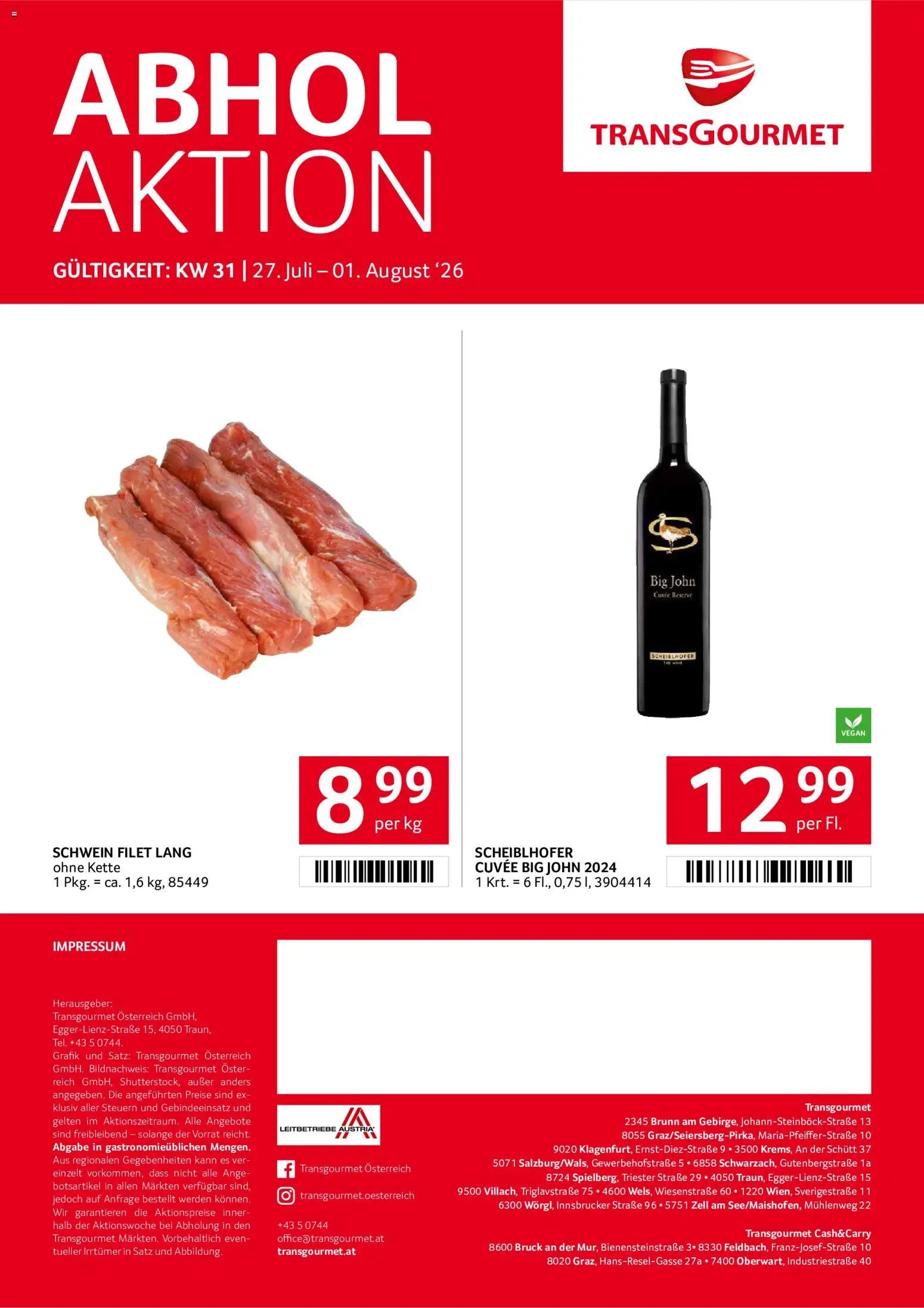 Transgourmet Flugblatt