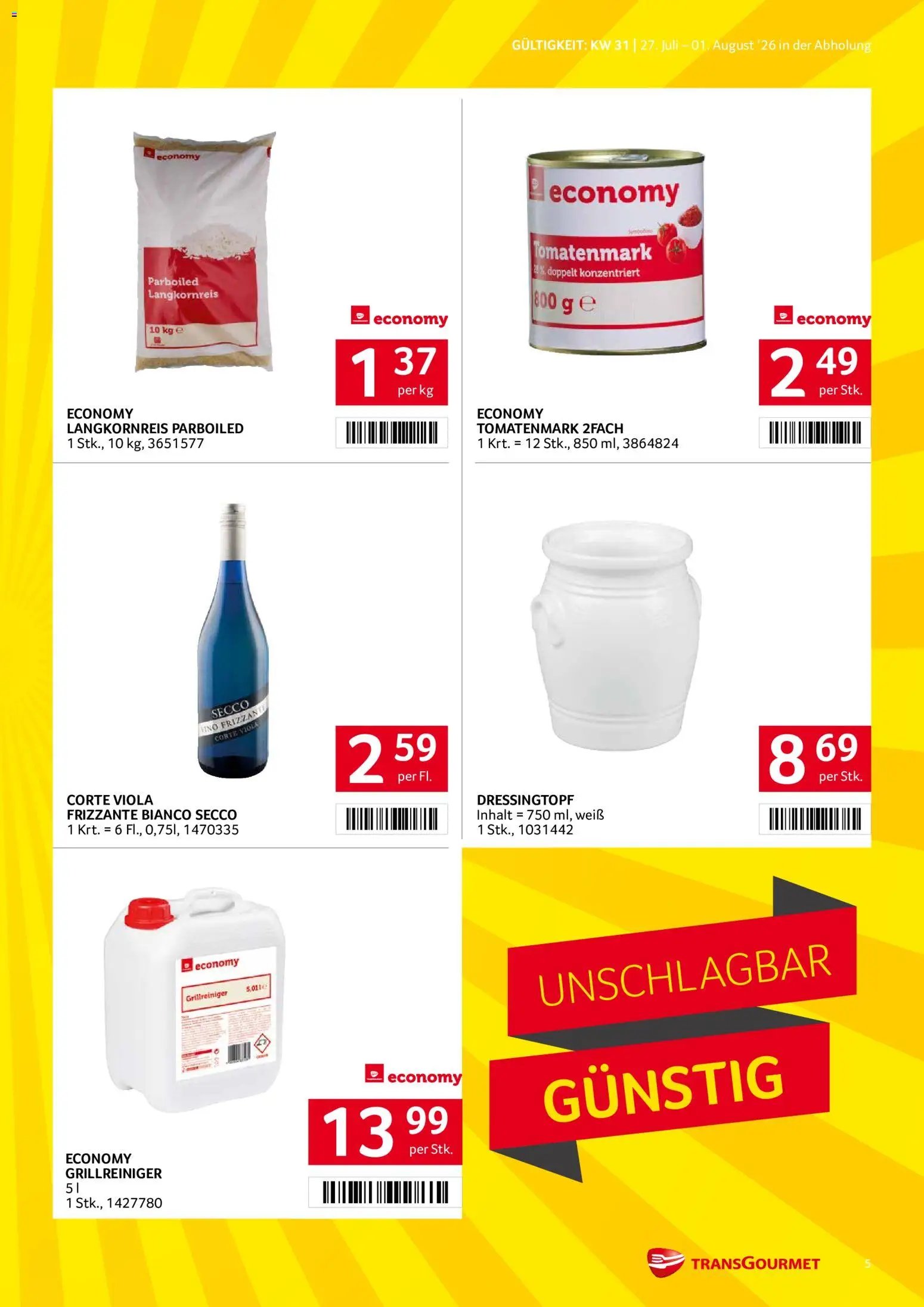Transgourmet Flugblatt