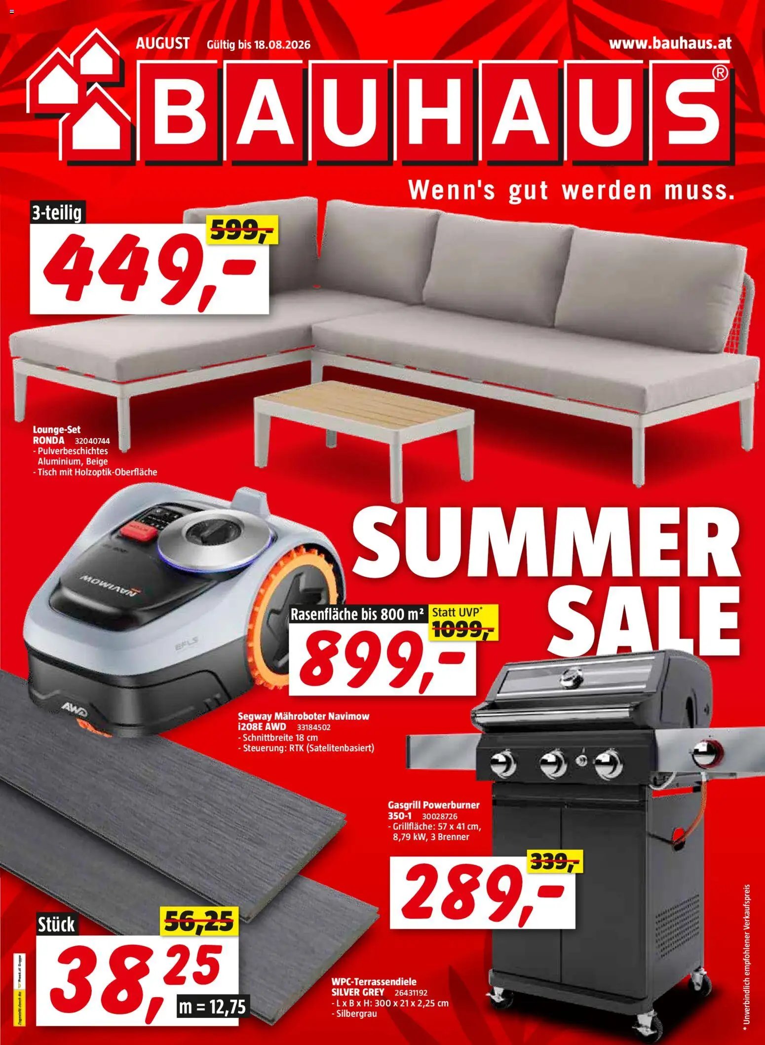 Bauhaus Summer Sale